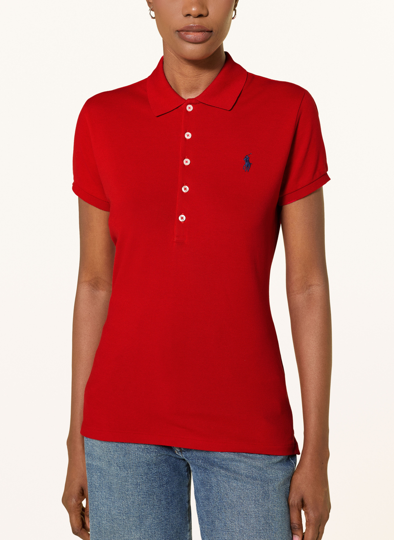 POLO RALPH LAUREN Piqué-Poloshirt: ROT