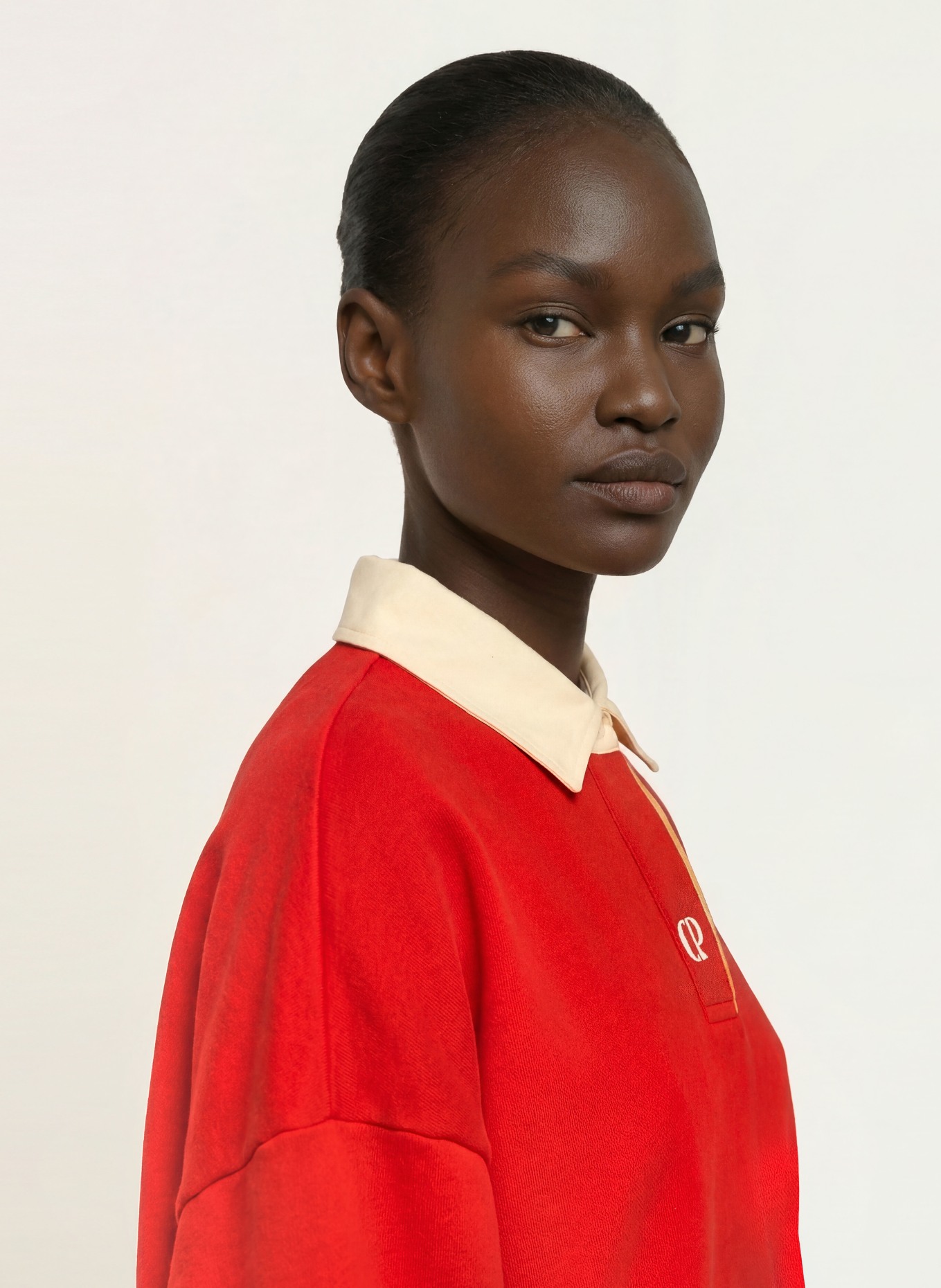 CLAUDIE PIERLOT Bluza: CZERWONY / JASNOŻÓŁTY