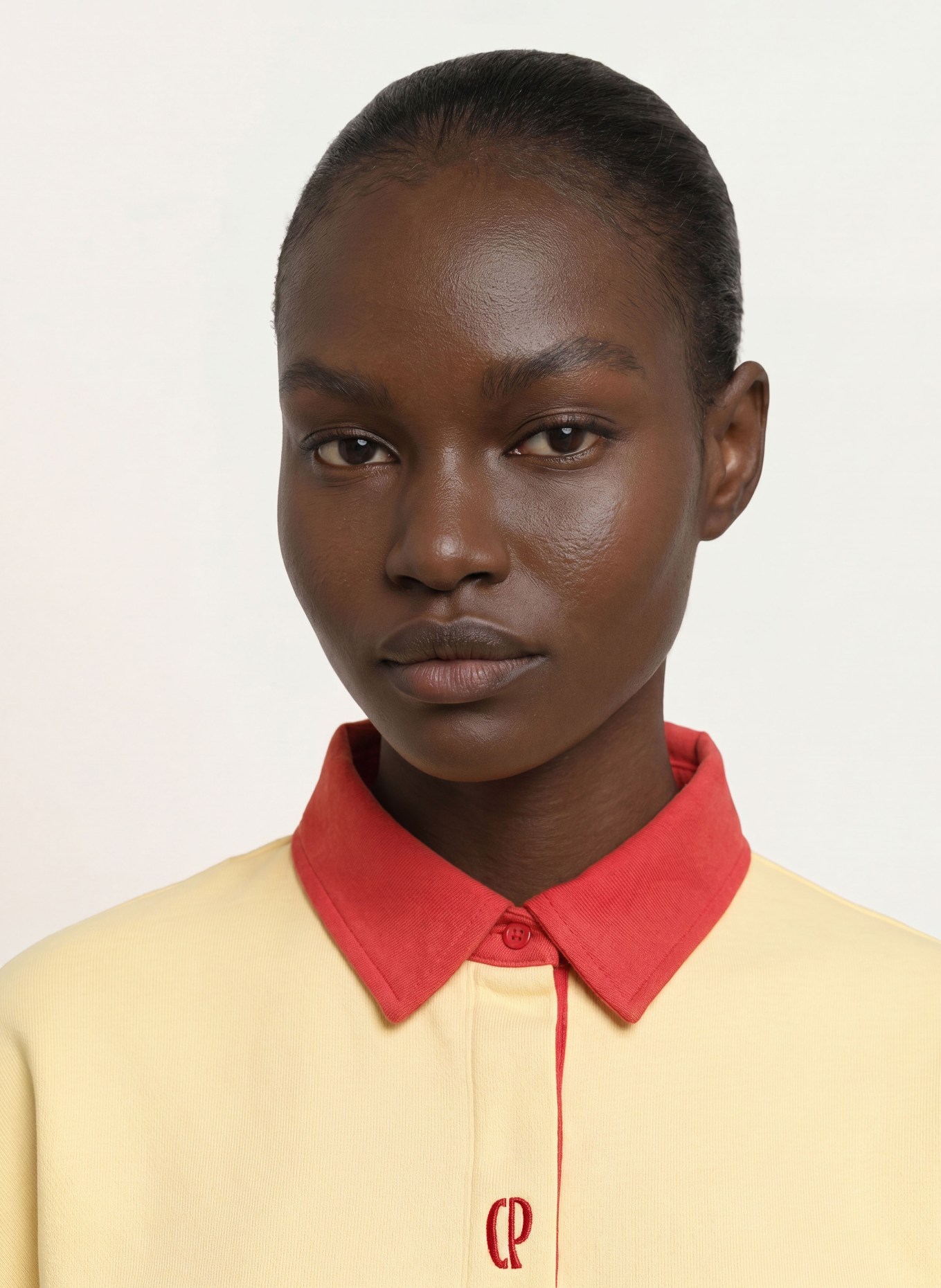CLAUDIE PIERLOT Sweatshirt: HELLGELB / ROT