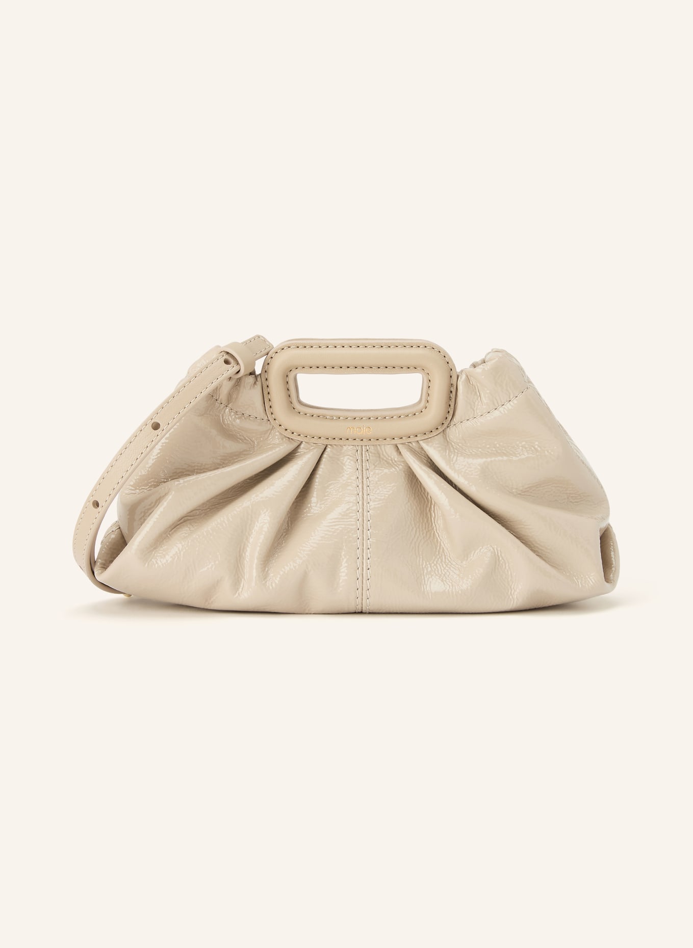 maje Clutch: BEIGE