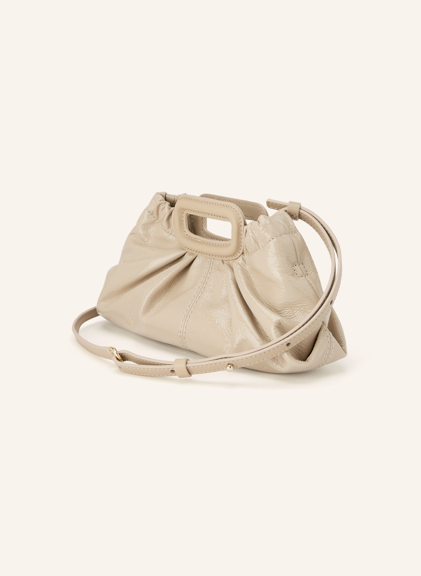 maje Clutch: BEIGE
