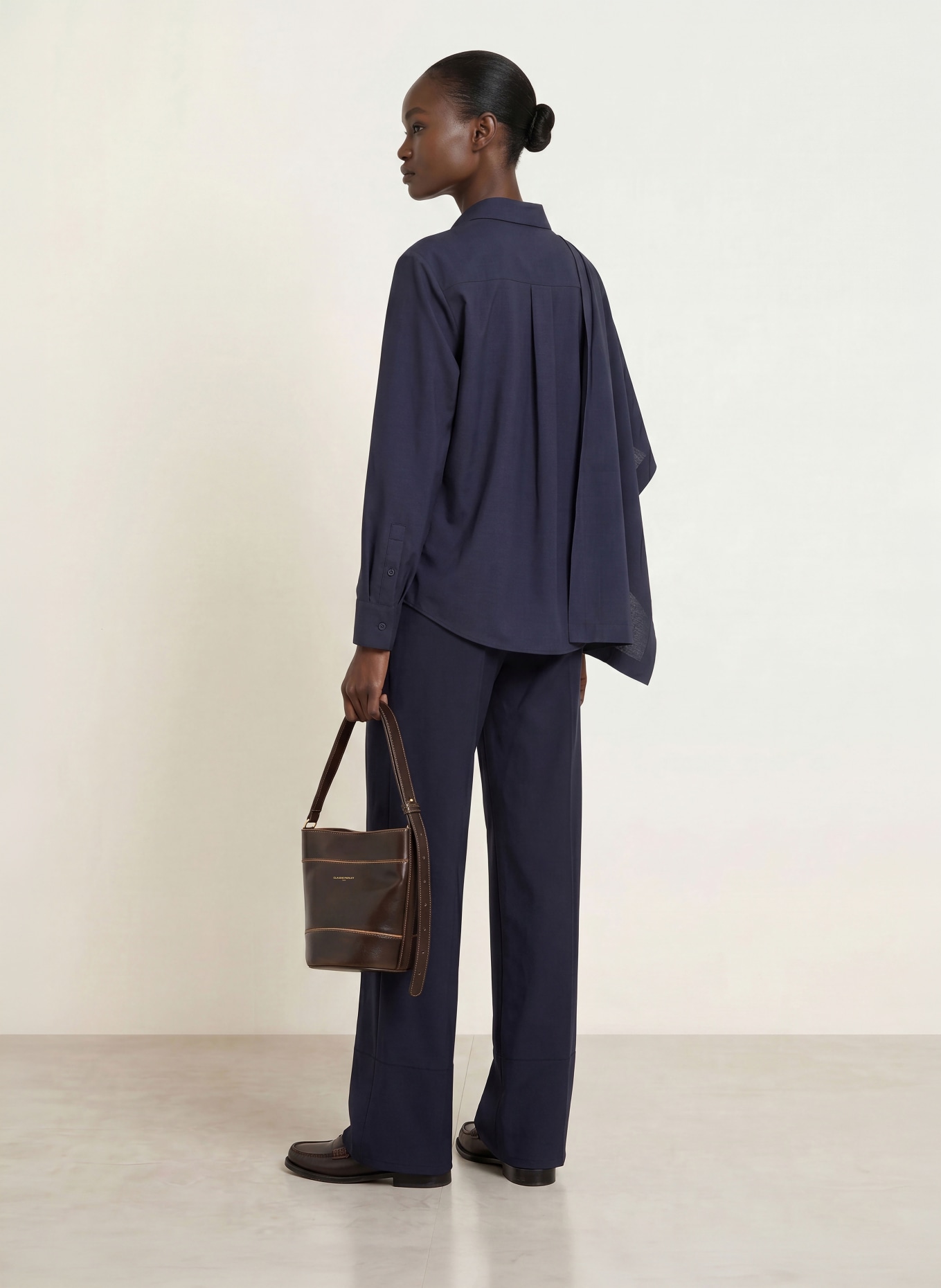 CLAUDIE PIERLOT Hemdbluse: DUNKELBLAU