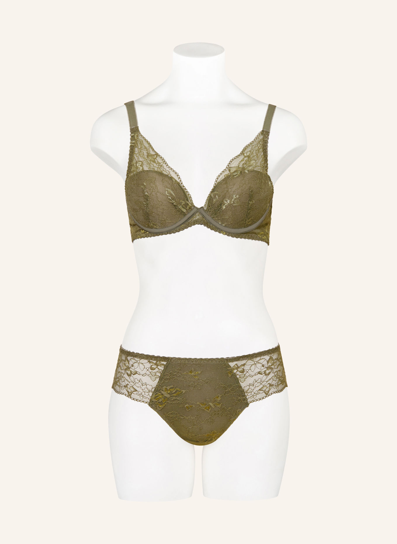 CHANTELLE Biustonosz z fiszbinami PULP KISS: 0WQ ARMY KHAKI