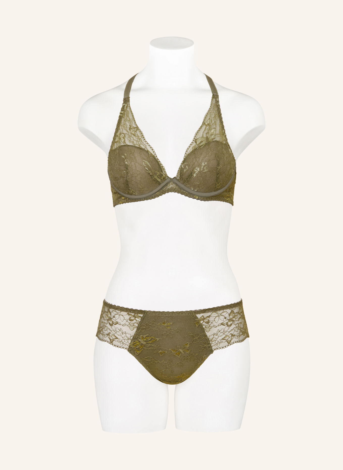 CHANTELLE Biustonosz z fiszbinami PULP KISS: 0WQ ARMY KHAKI