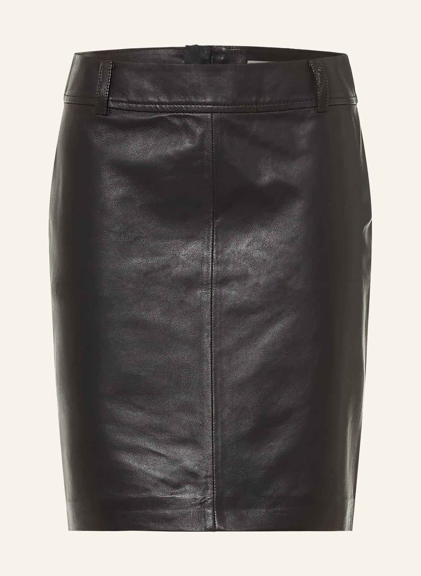 Marc O'Polo Leather skirt: BLACK