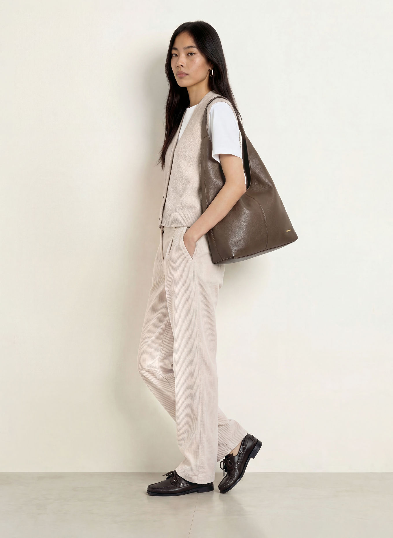 Marc O'Polo Strickweste: BEIGE