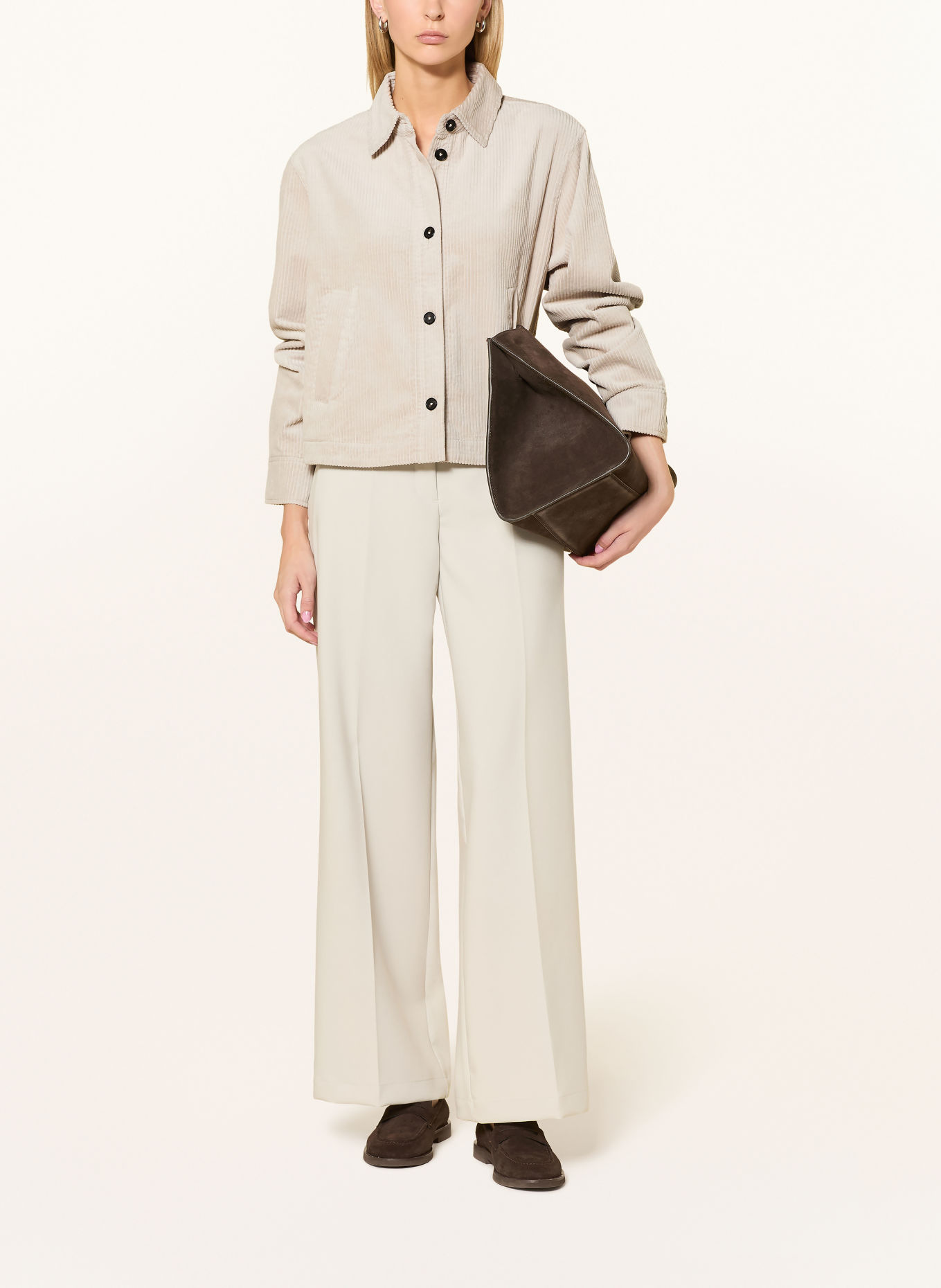 Marc O'Polo Cord-Overshirt: ECRU
