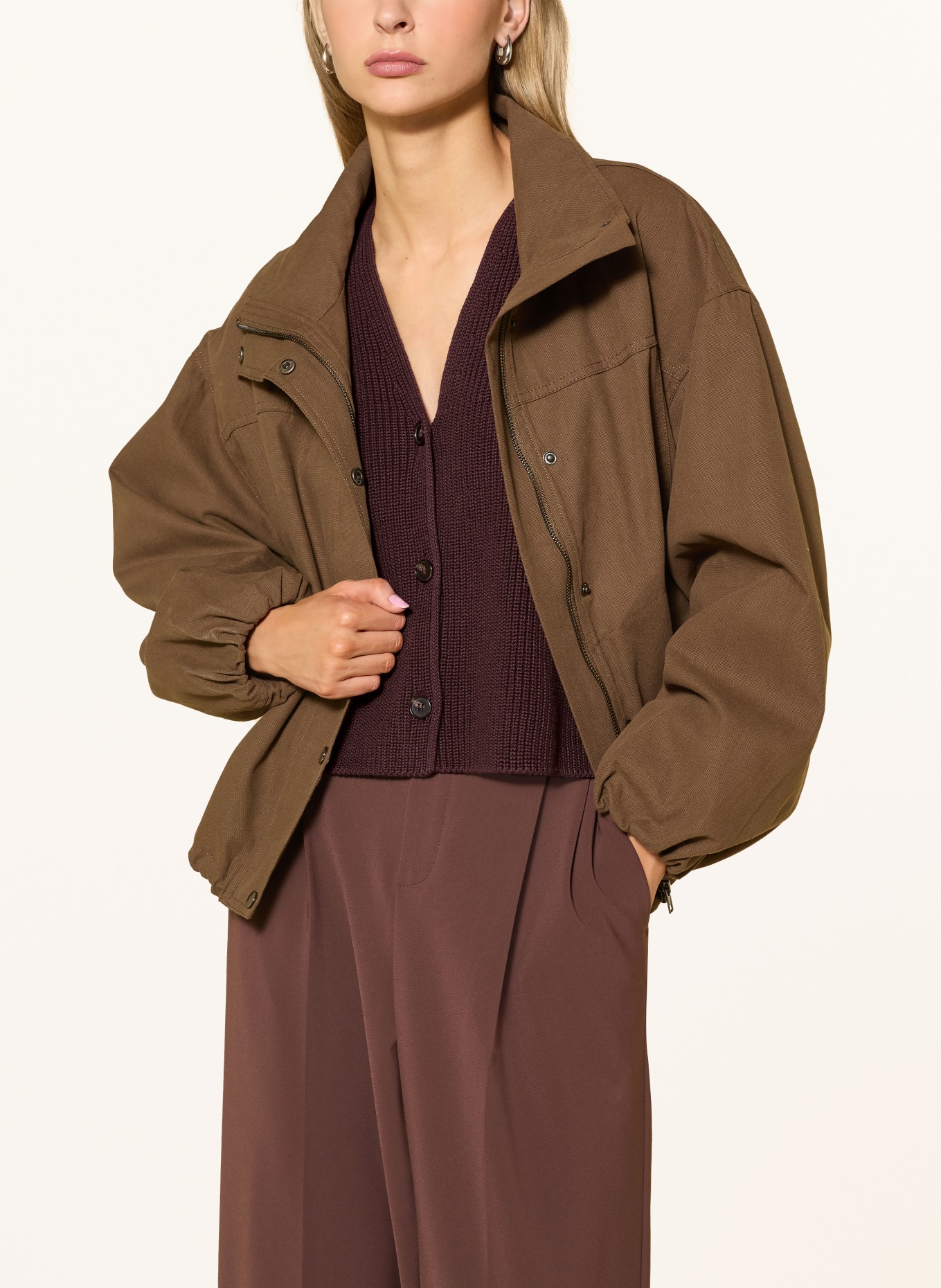 Marc O'Polo Vest: MARRON FONCÉ