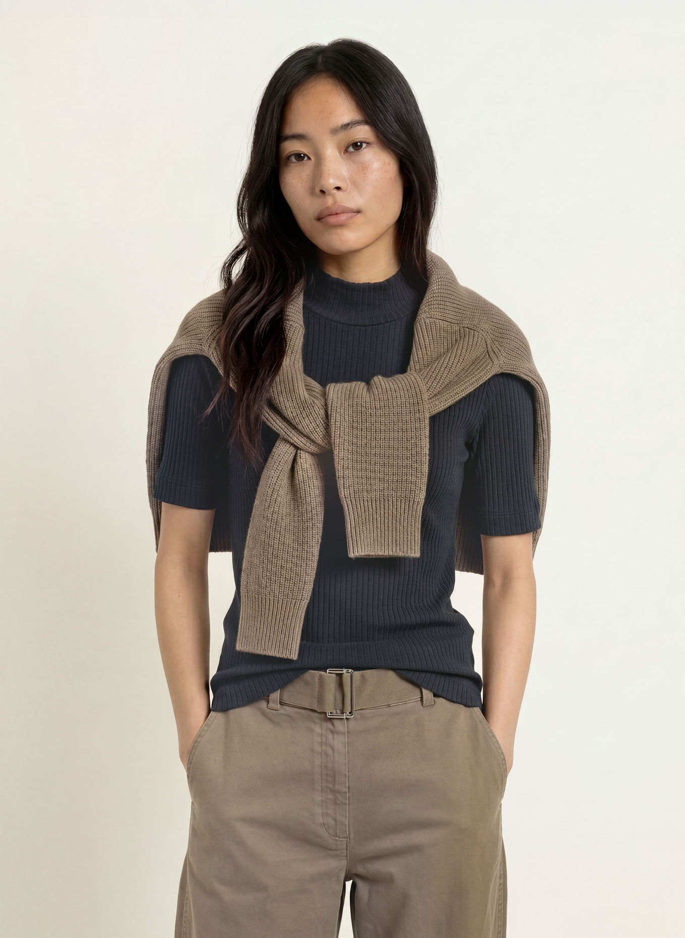 Marc O'Polo T-shirt: DONKERBLAUW