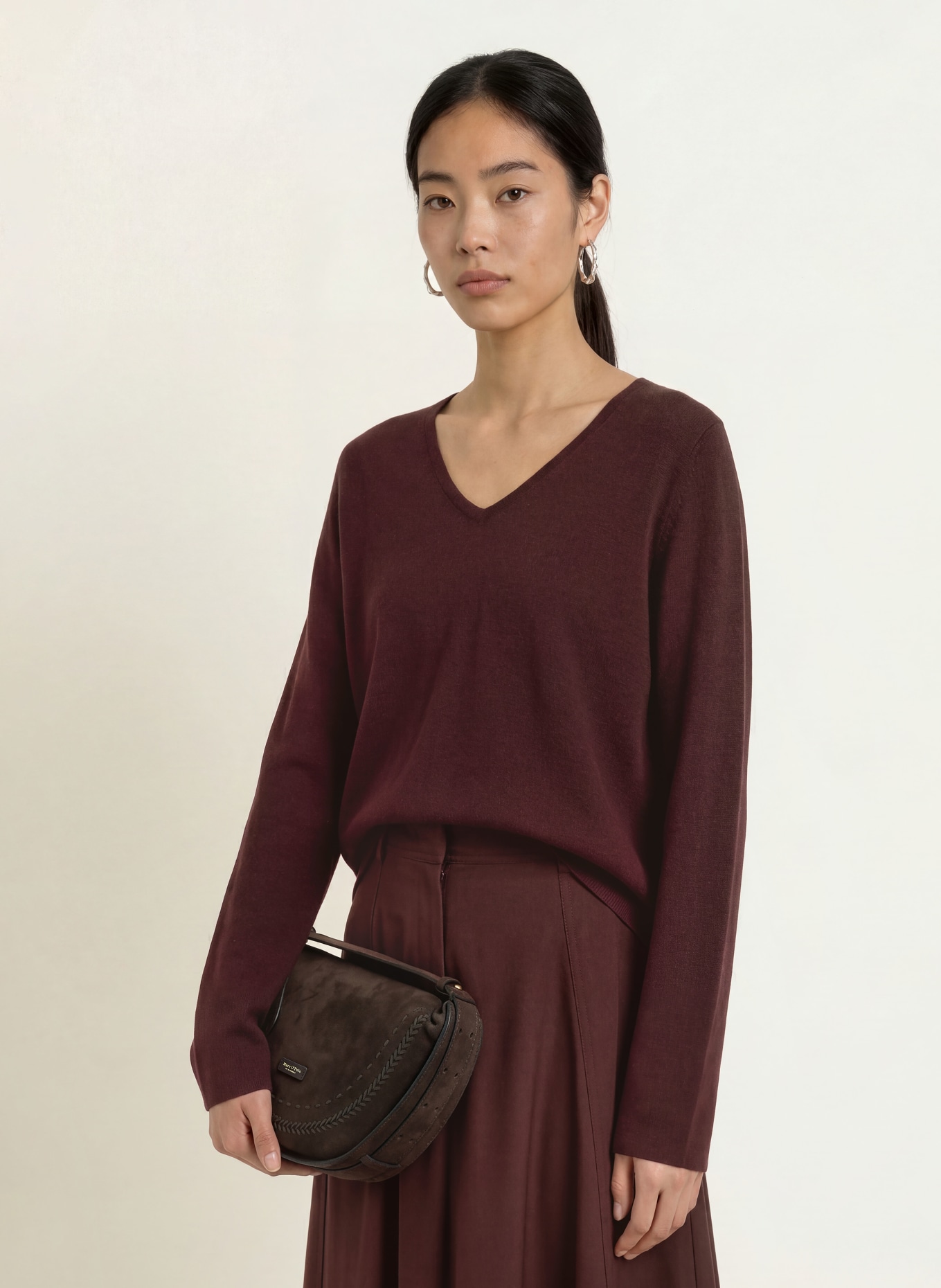 Marc O'Polo Pull: MARRON FONCÉ