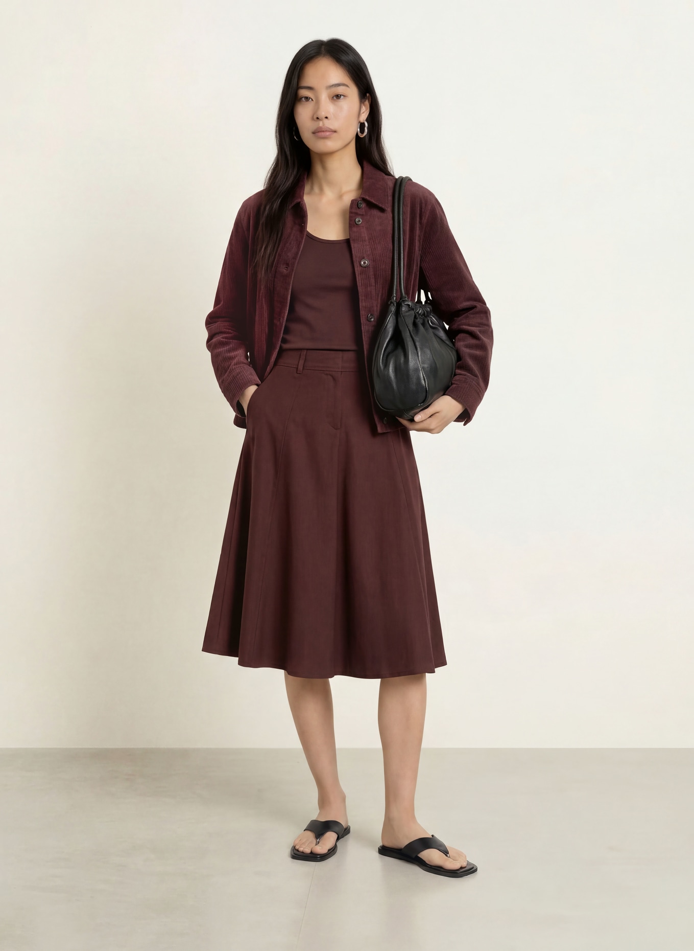 Marc O'Polo Top: DARK BROWN