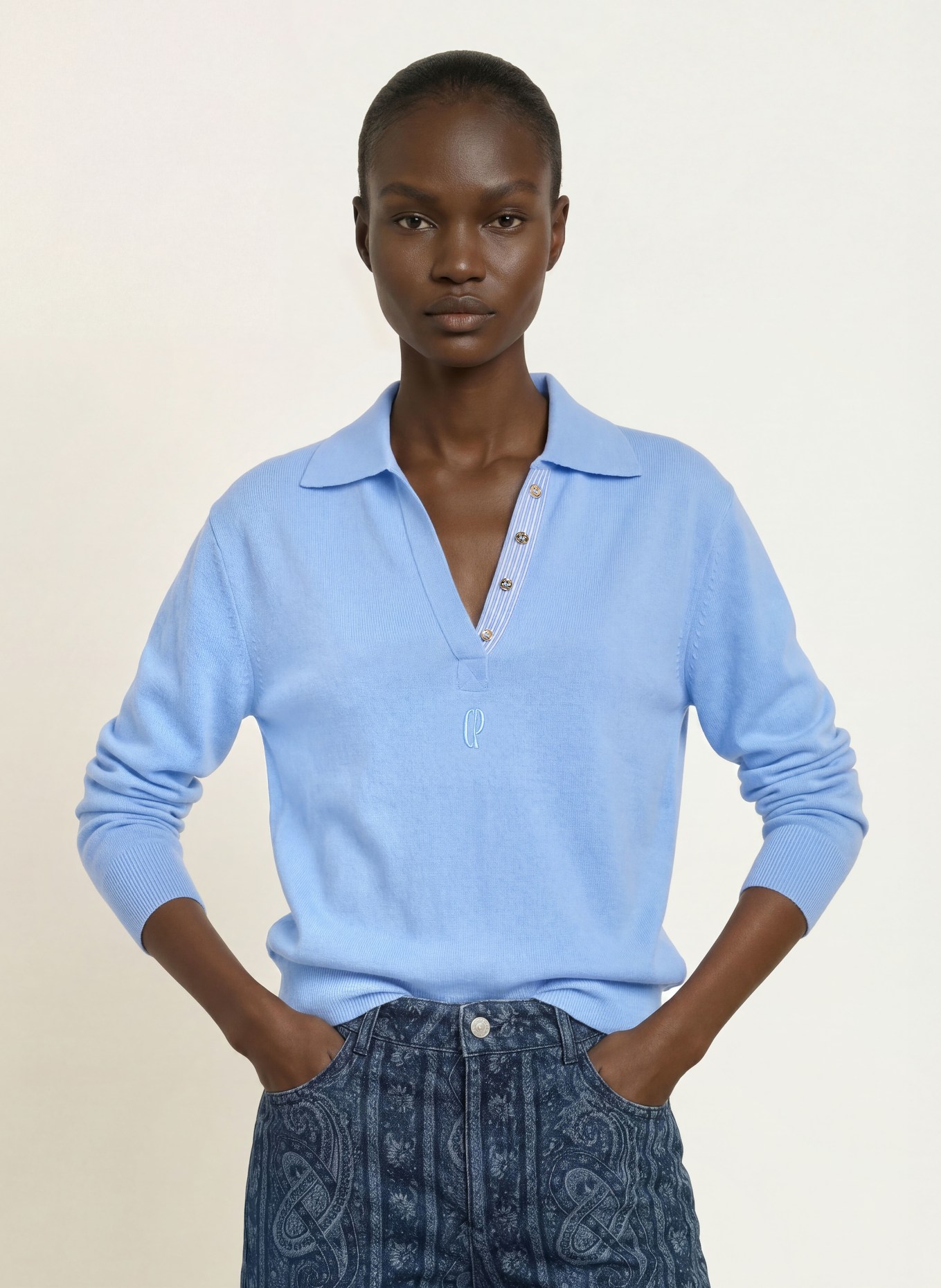 CLAUDIE PIERLOT Pullover: HELLBLAU
