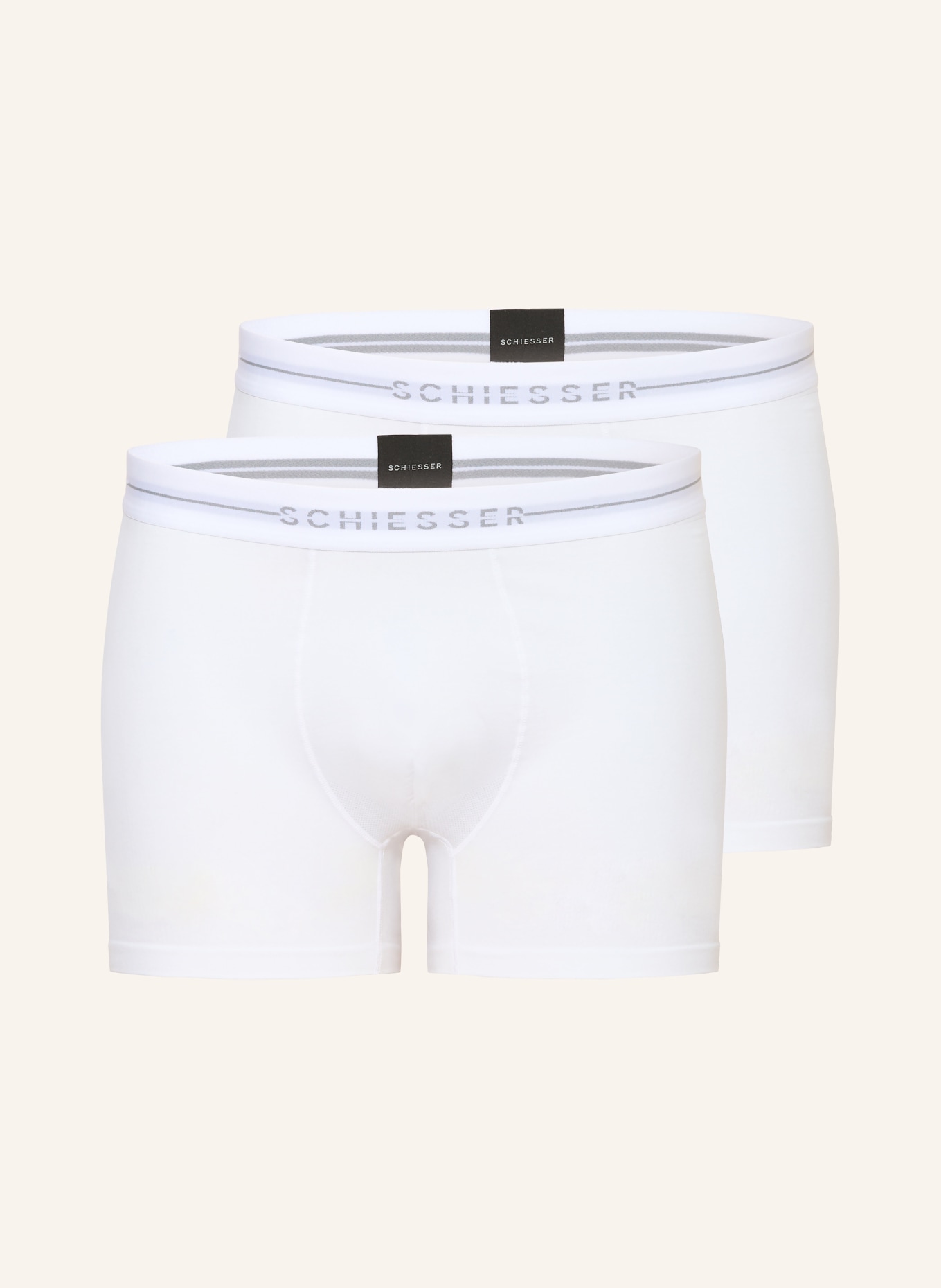 SCHIESSER Set van 2 Boxershorts: WIT