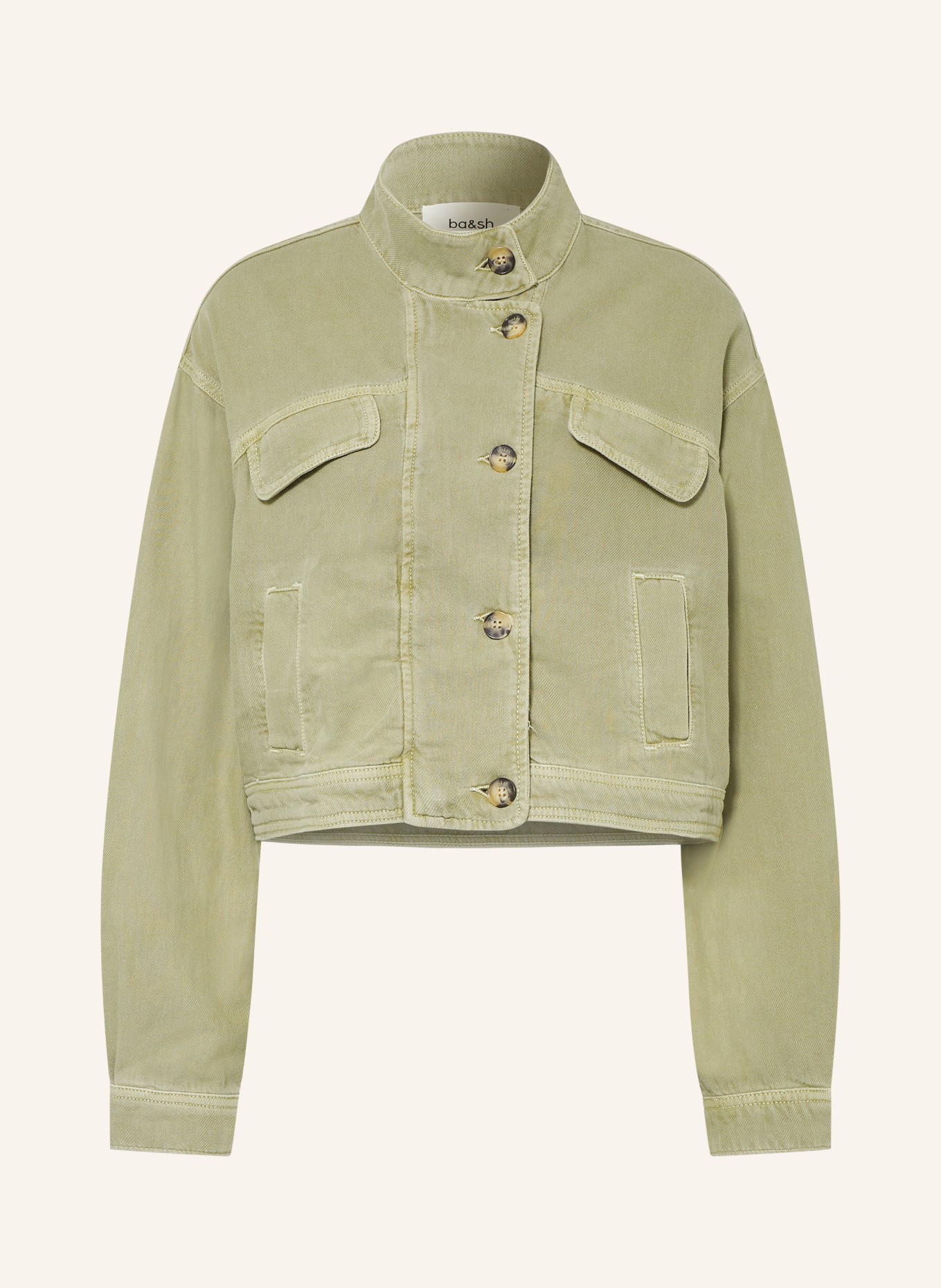 ba&sh Jeansjacke RALLO: GREEN ALMOND