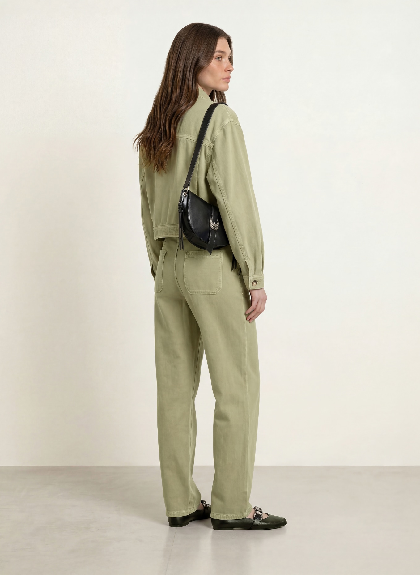 ba&sh Jeansjacke RALLO: GREEN ALMOND