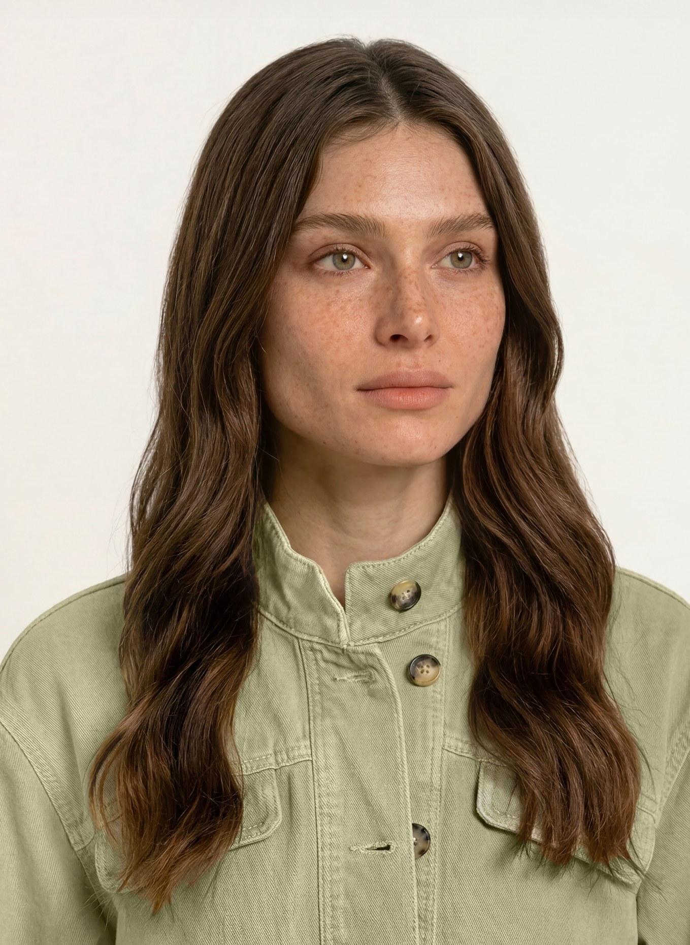 ba&sh Jeansjacke RALLO: GREEN ALMOND