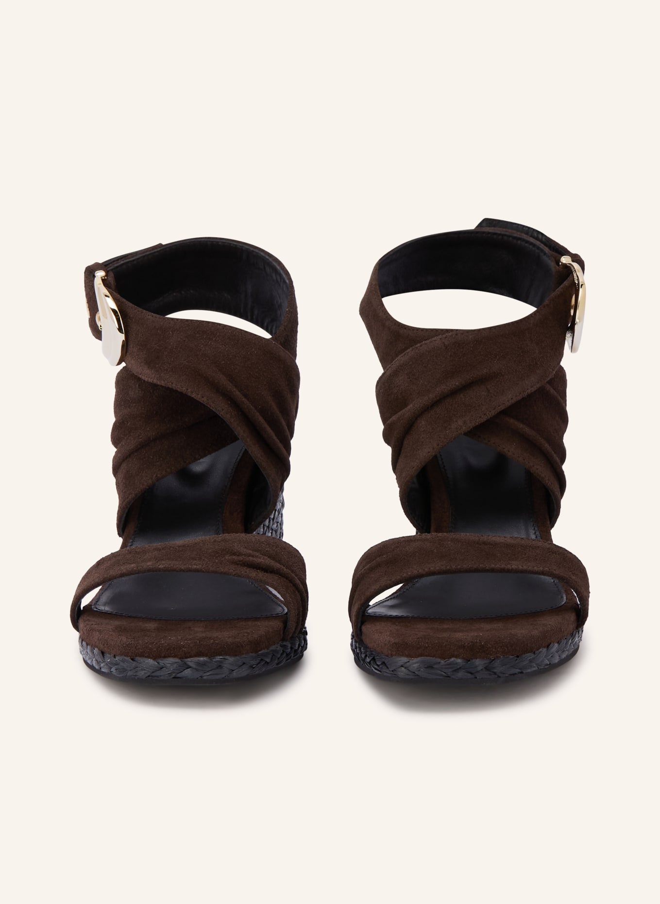 ba&sh Wedges CECILE: DUNKELBRAUN / GOLD