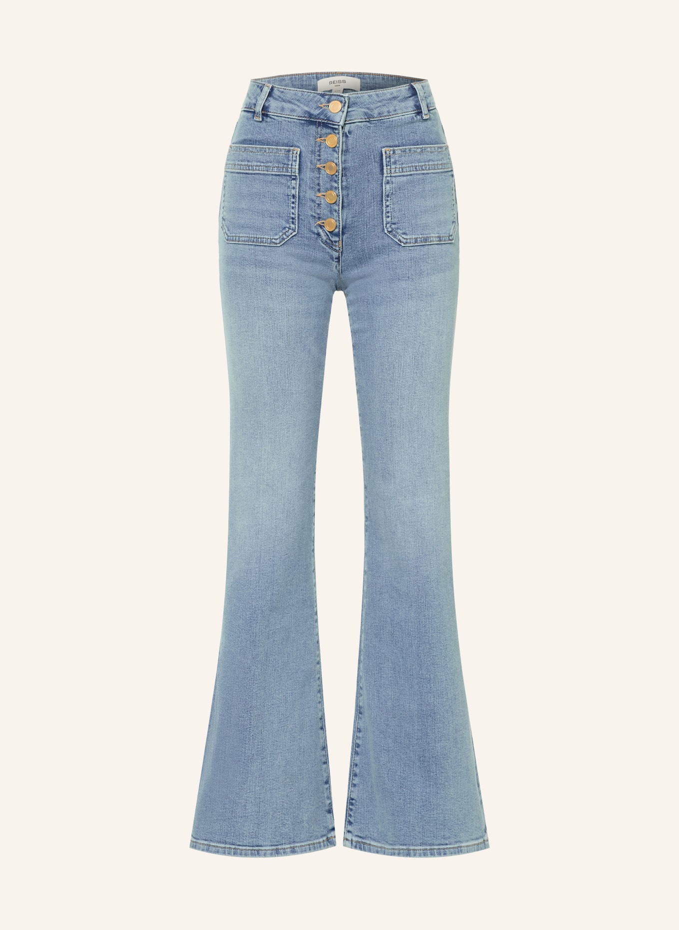 REISS CALI Flared jeans: 45 LIGHT BLUE