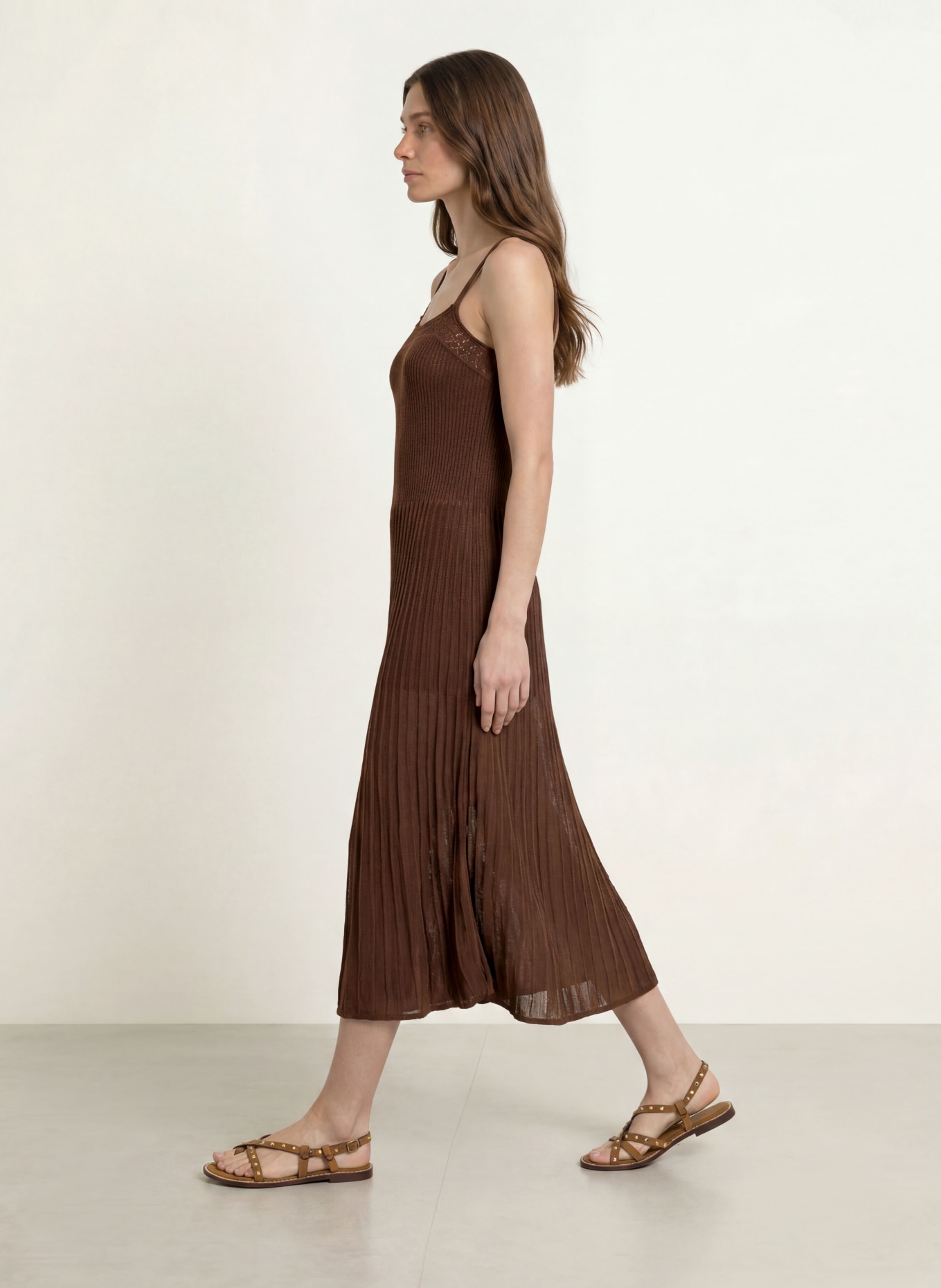 ba&sh Strickkleid NOTO: BRAUN
