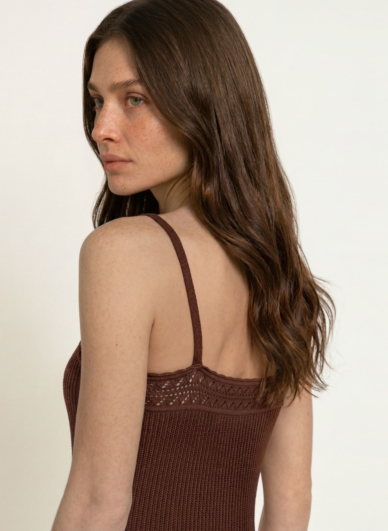 ba&sh Strickkleid NOTO: BRAUN