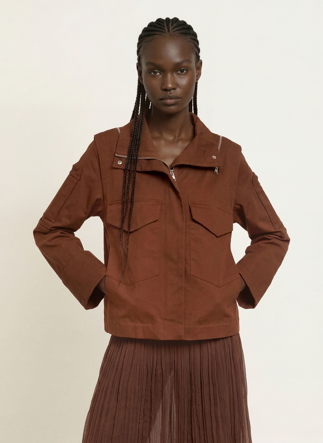 ALLSAINTS Jacke LEIGHTON: BRAUN