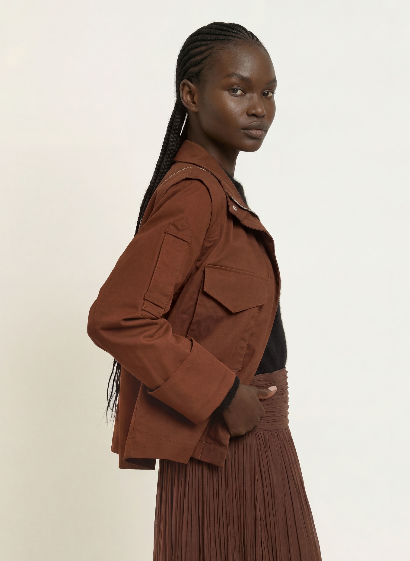 ALLSAINTS Jacke LEIGHTON: BRAUN