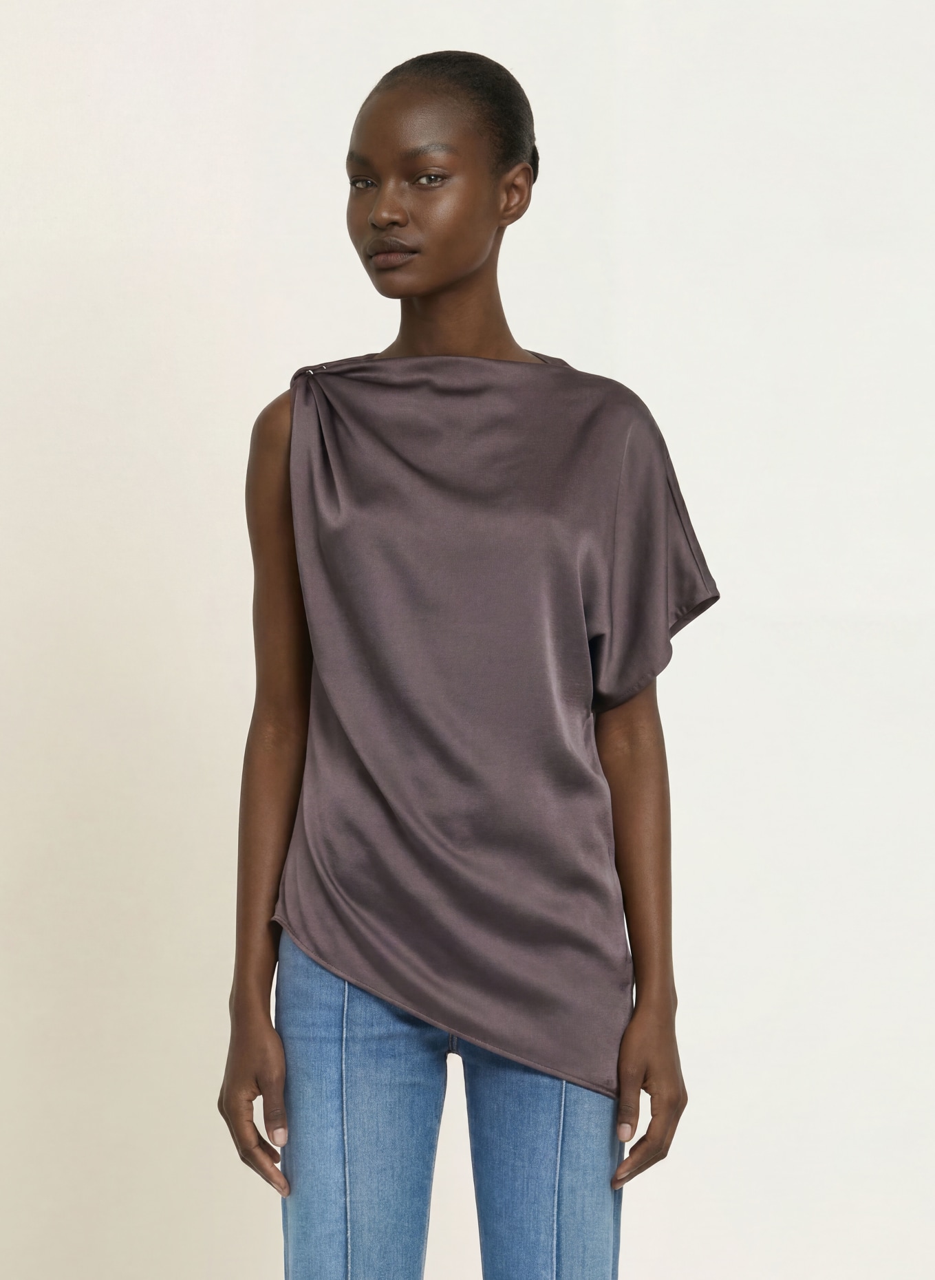 REISS Blusenshirt KEZIA: TAUPE