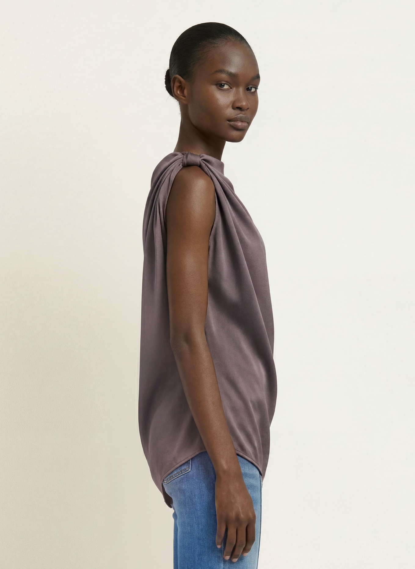 REISS Blusenshirt KEZIA: TAUPE