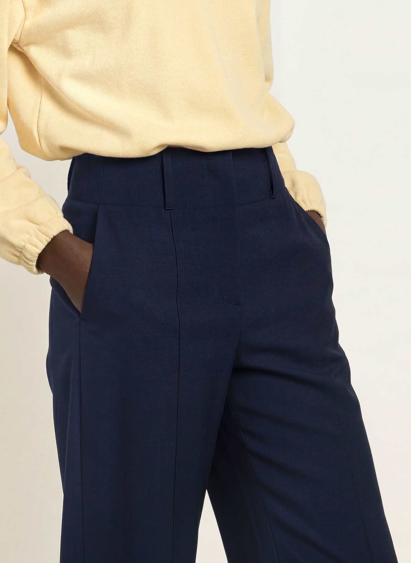 CLAUDIE PIERLOT Marlenehose: DUNKELBLAU