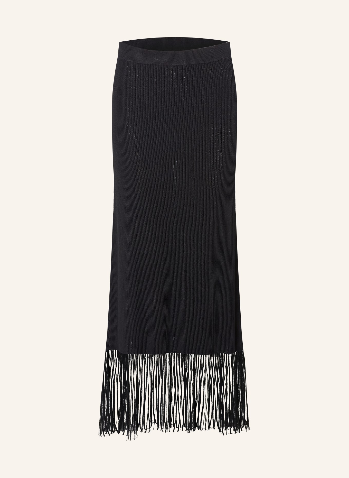CLAUDIE PIERLOT Strickrock: SCHWARZ