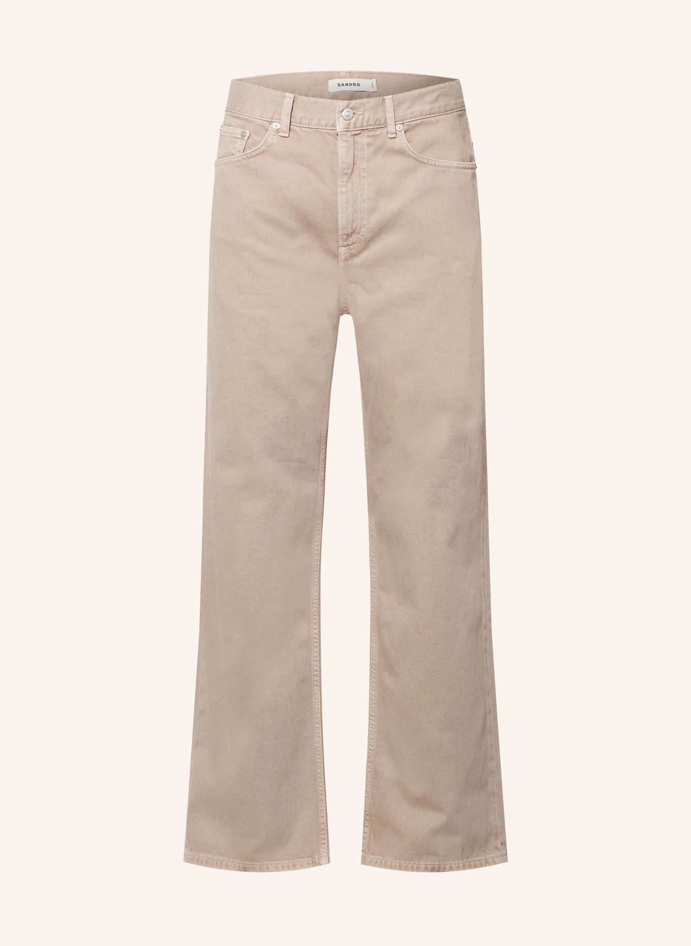 SANDRO Jeansy o luźnym kroju: 16 BEIGE