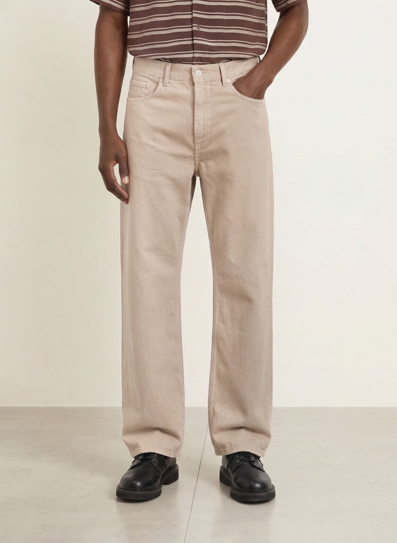 SANDRO Jeansy o luźnym kroju: 16 BEIGE