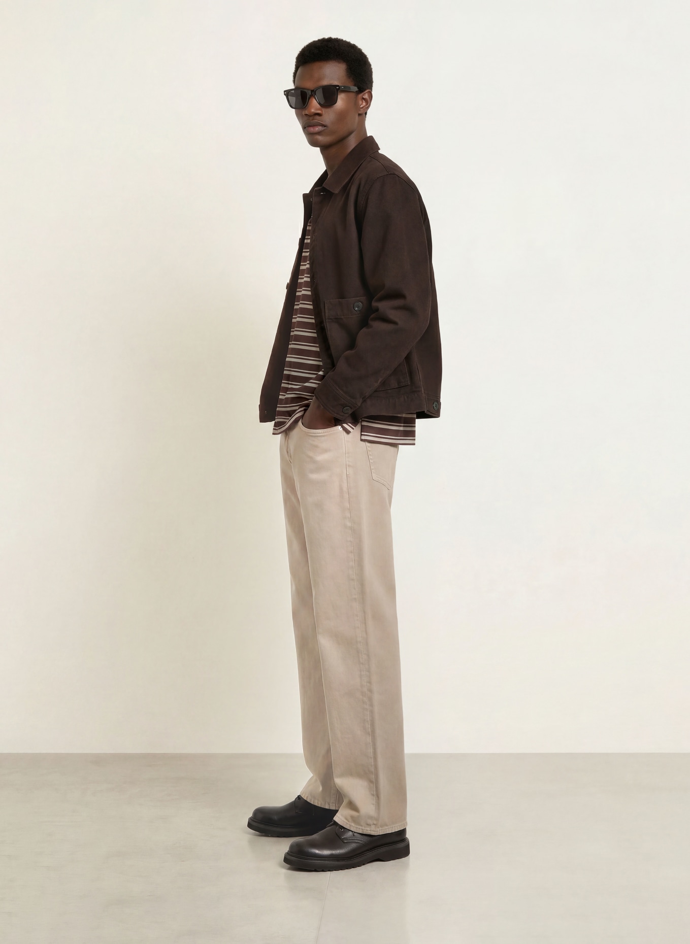SANDRO Jeansy o luźnym kroju: 16 BEIGE