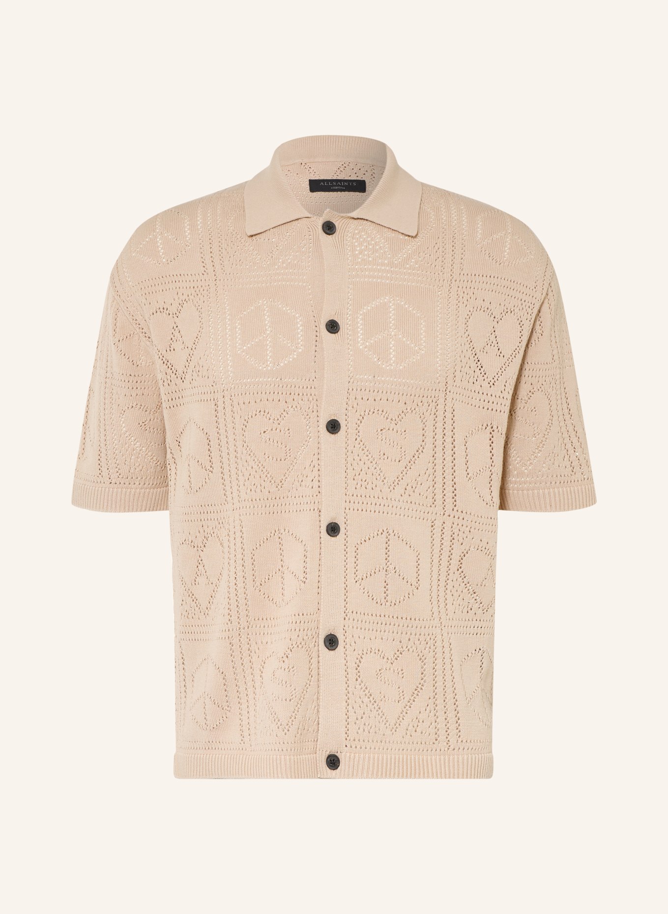 ALLSAINTS Chemise en tricot ARKTX Comfort Fit: BEIGE