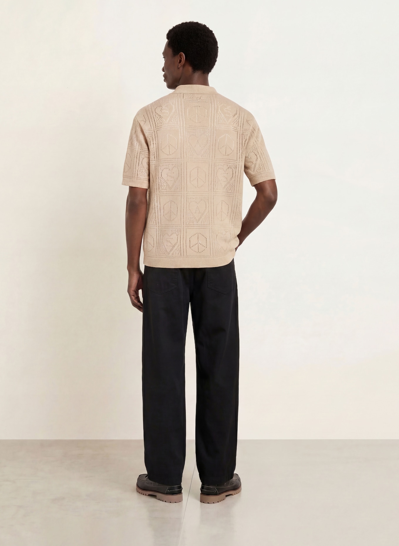 ALLSAINTS Chemise en tricot ARKTX Comfort Fit: BEIGE