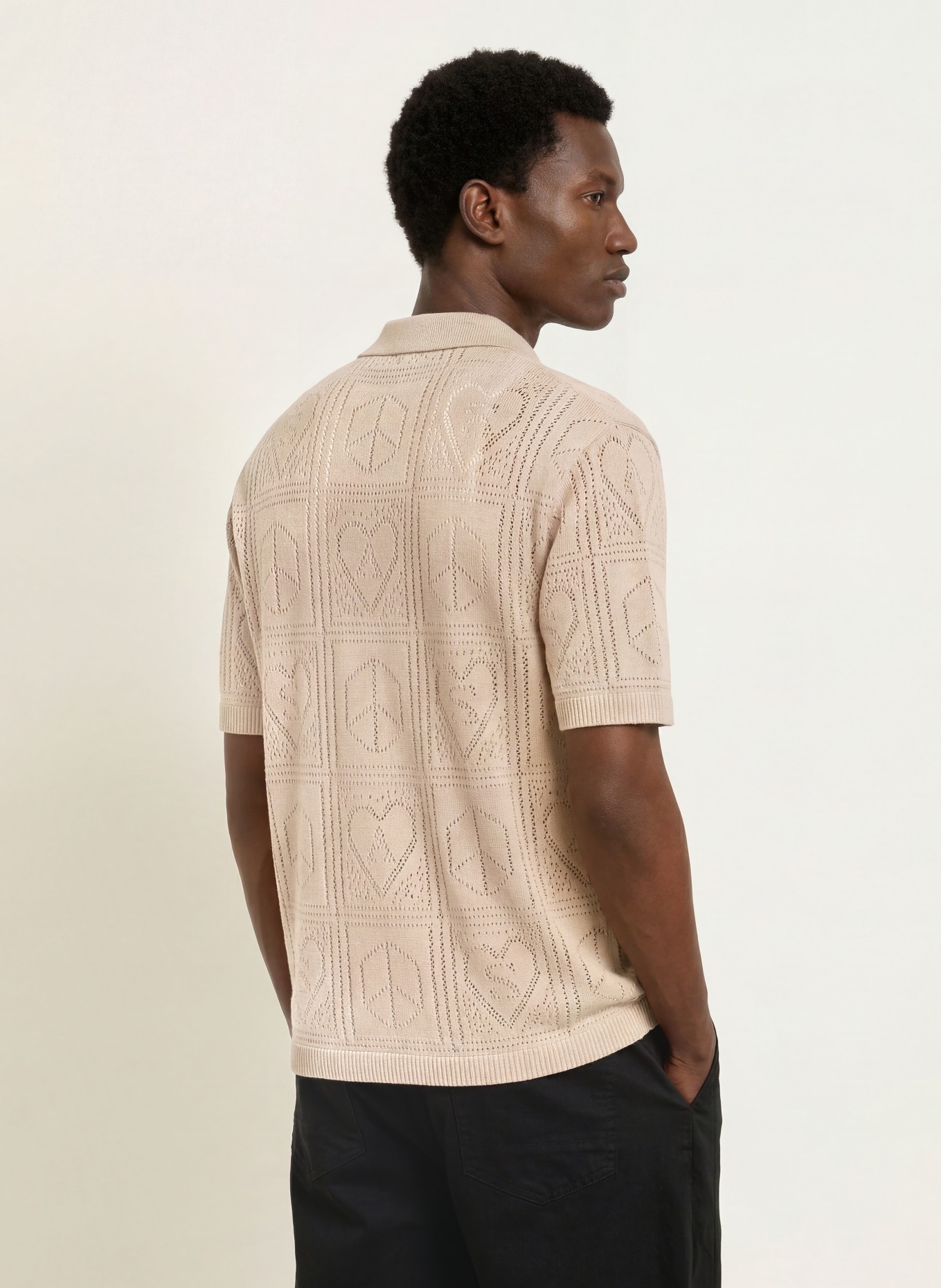 ALLSAINTS Chemise en tricot ARKTX Comfort Fit: BEIGE