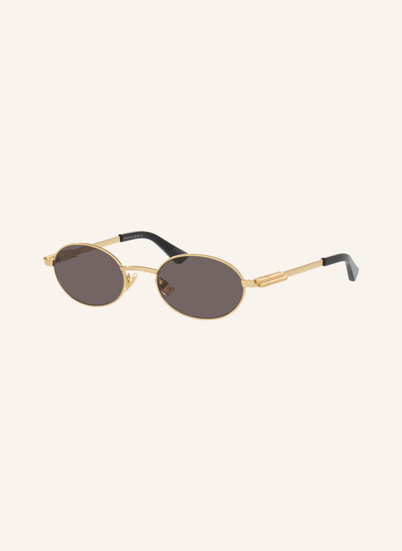 BOTTEGA VENETA Zonnebril BV1470S: GOUD/ DONKERGRIJS