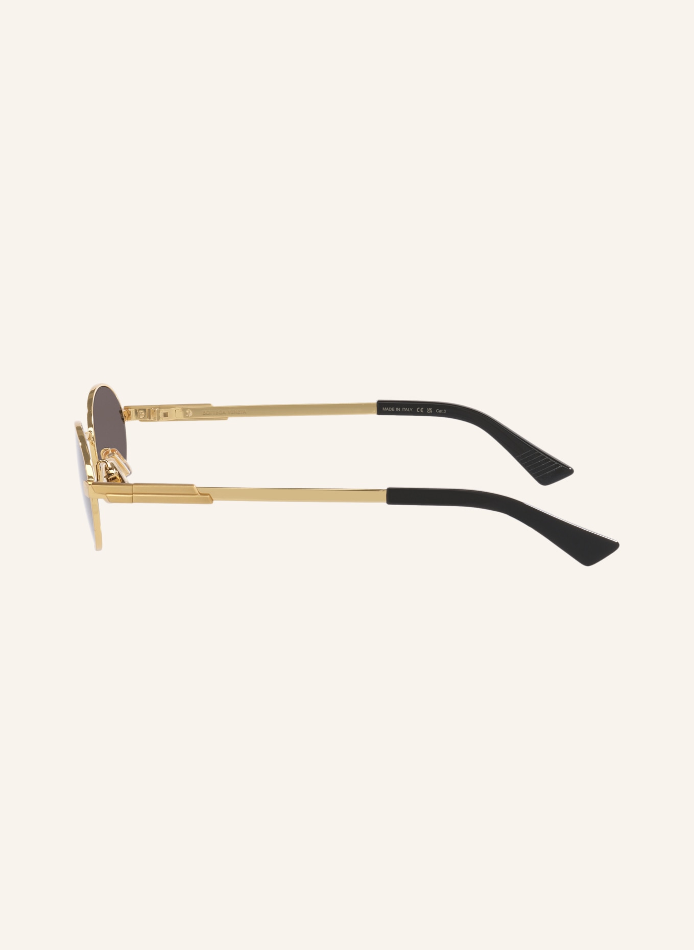 BOTTEGA VENETA Zonnebril BV1470S: GOUD/ DONKERGRIJS