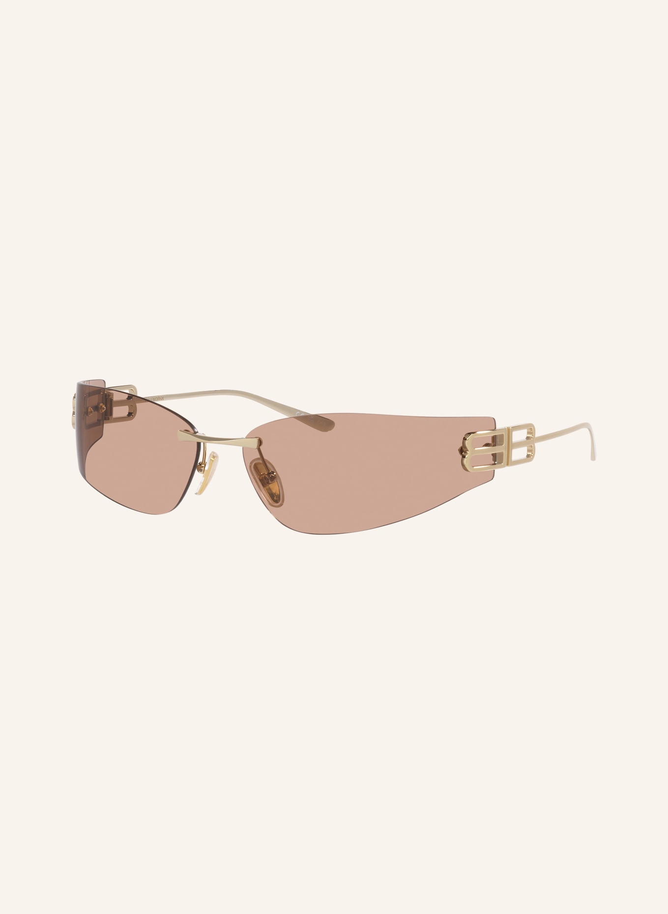 BALENCIAGA Sonnenbrille PR D53S: GOLD/ BRAUN