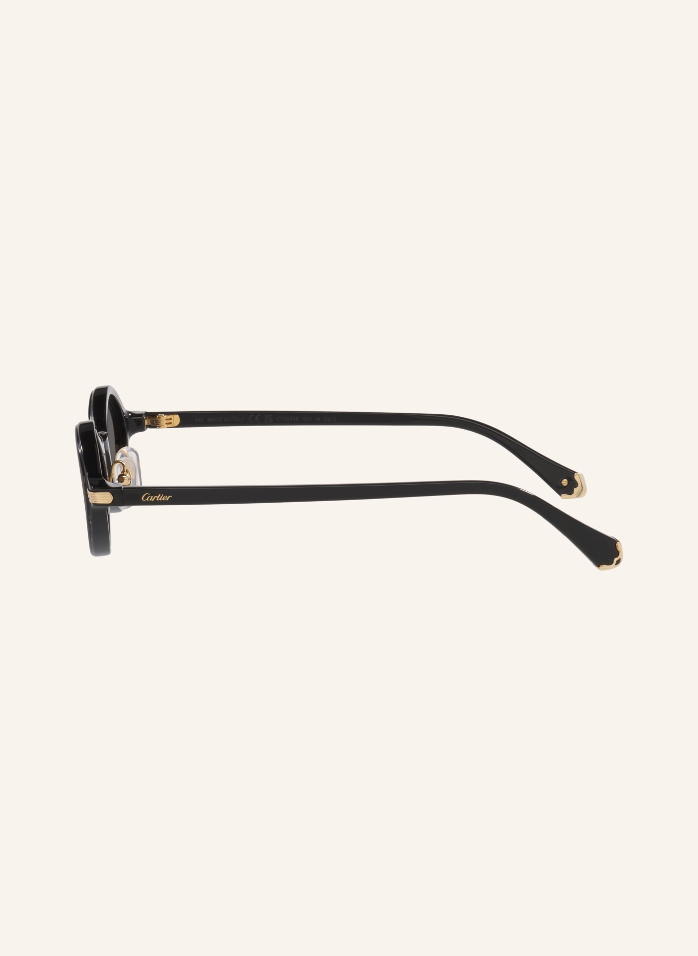 Cartier Sonnenbrille 6L001796: SCHWARZ/ DUNKELGRAU