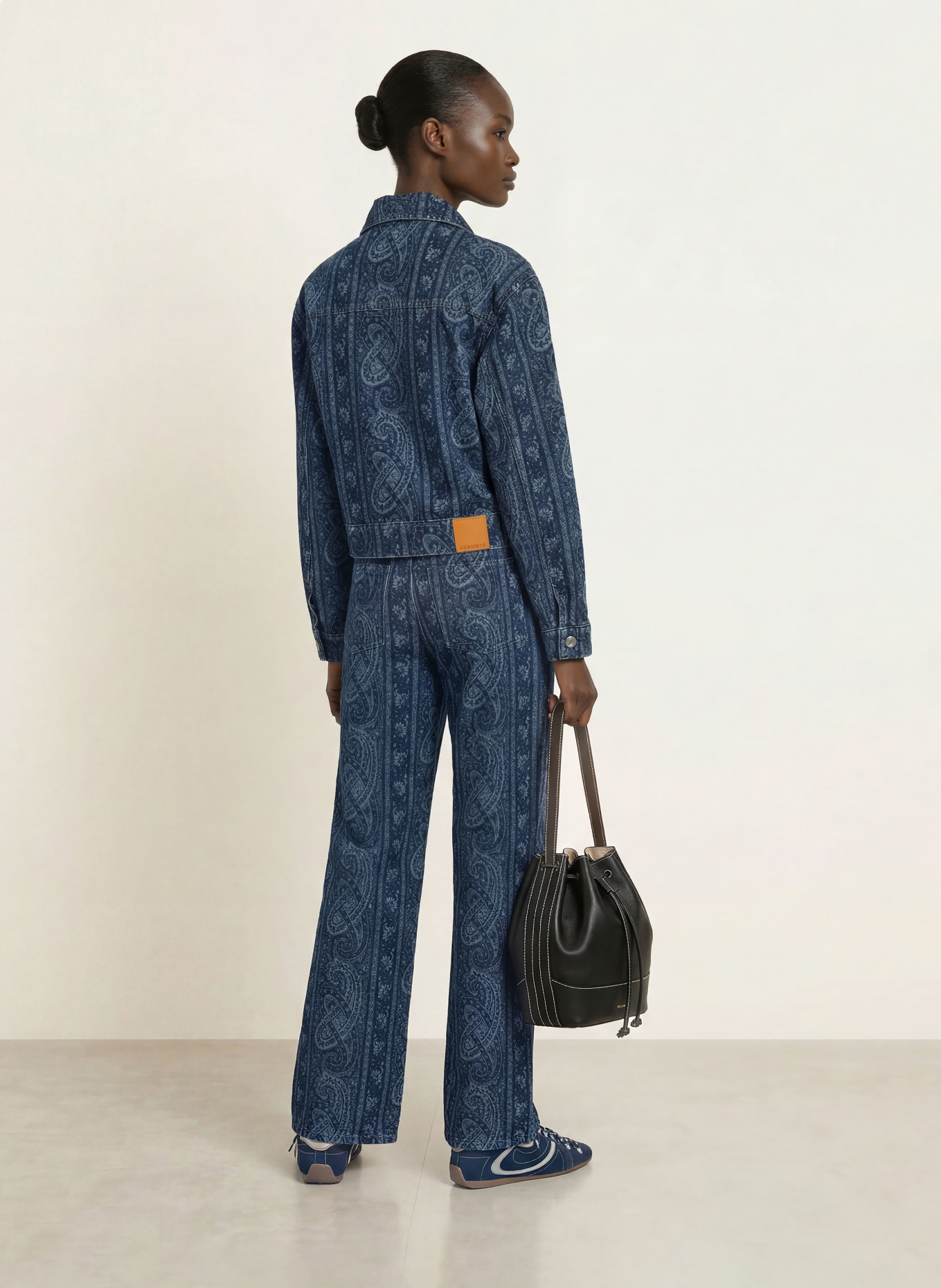 CLAUDIE PIERLOT Jeansjacke: D020 NAVY PRINT