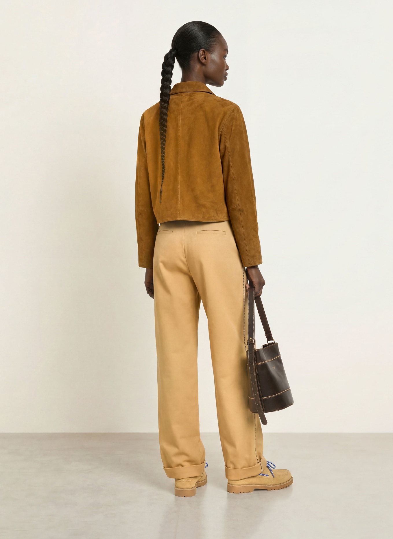 CLAUDIE PIERLOT Marlenehose mit Galonstreifen: BEIGE