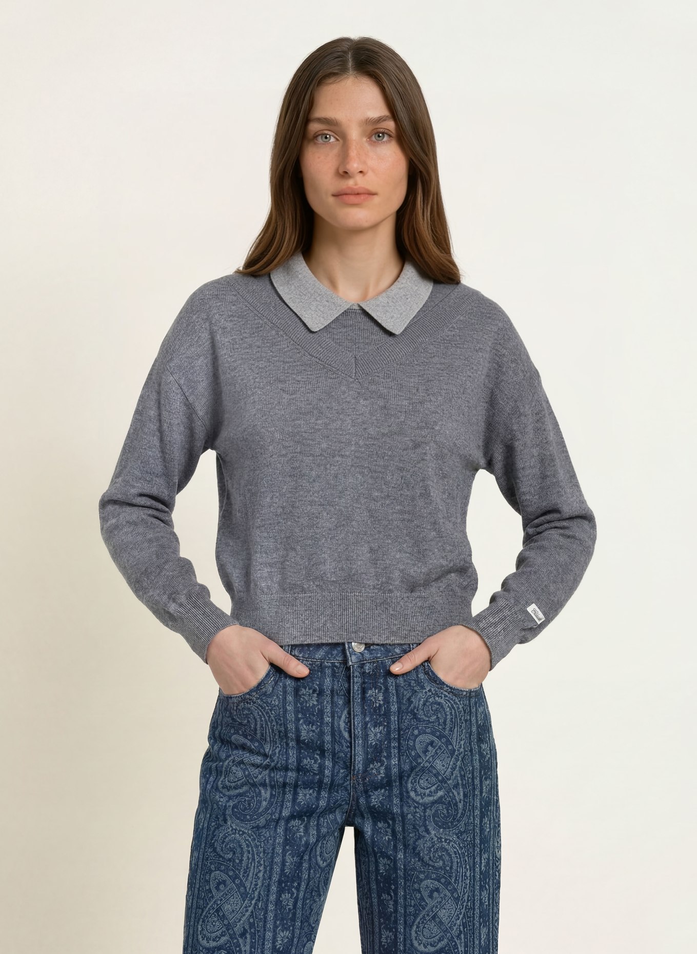CLAUDIE PIERLOT Pullover: GRAU