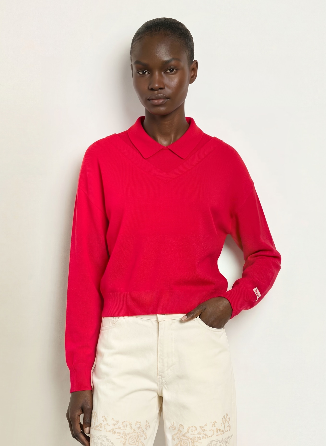 CLAUDIE PIERLOT Pullover: ROT