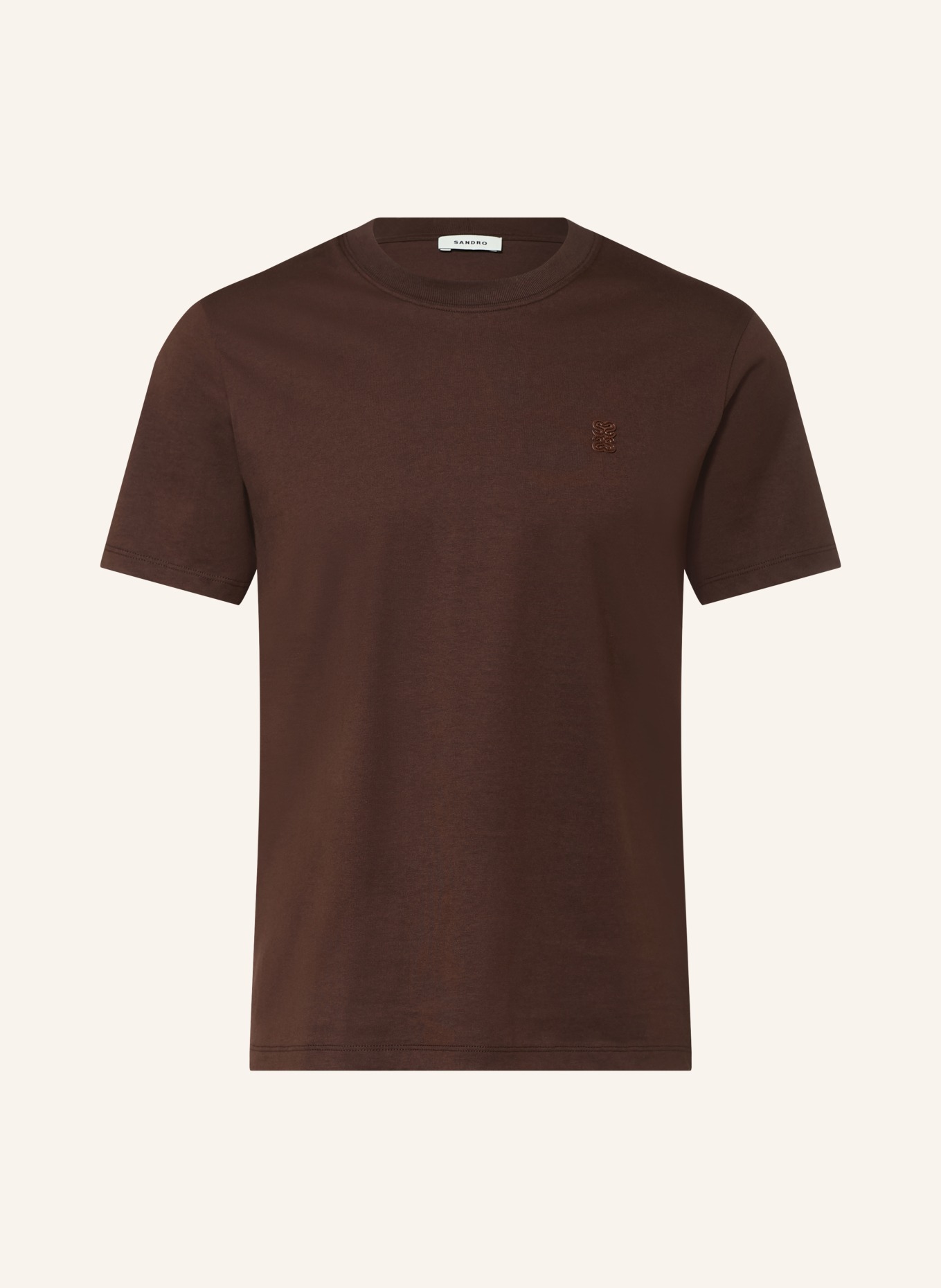 SANDRO T-Shirt: DUNKELBRAUN