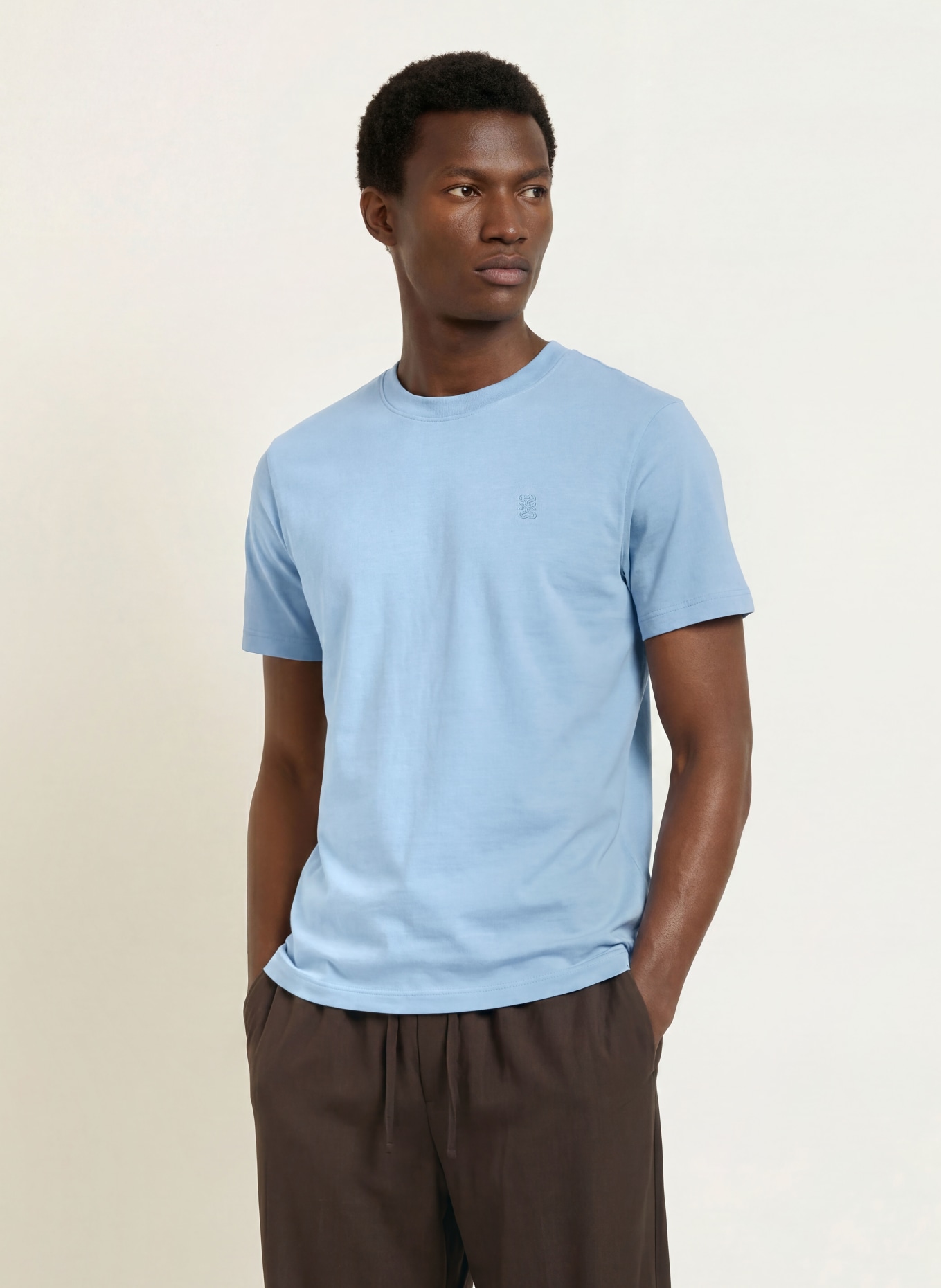 SANDRO T-shirt: JASNONIEBIESKI