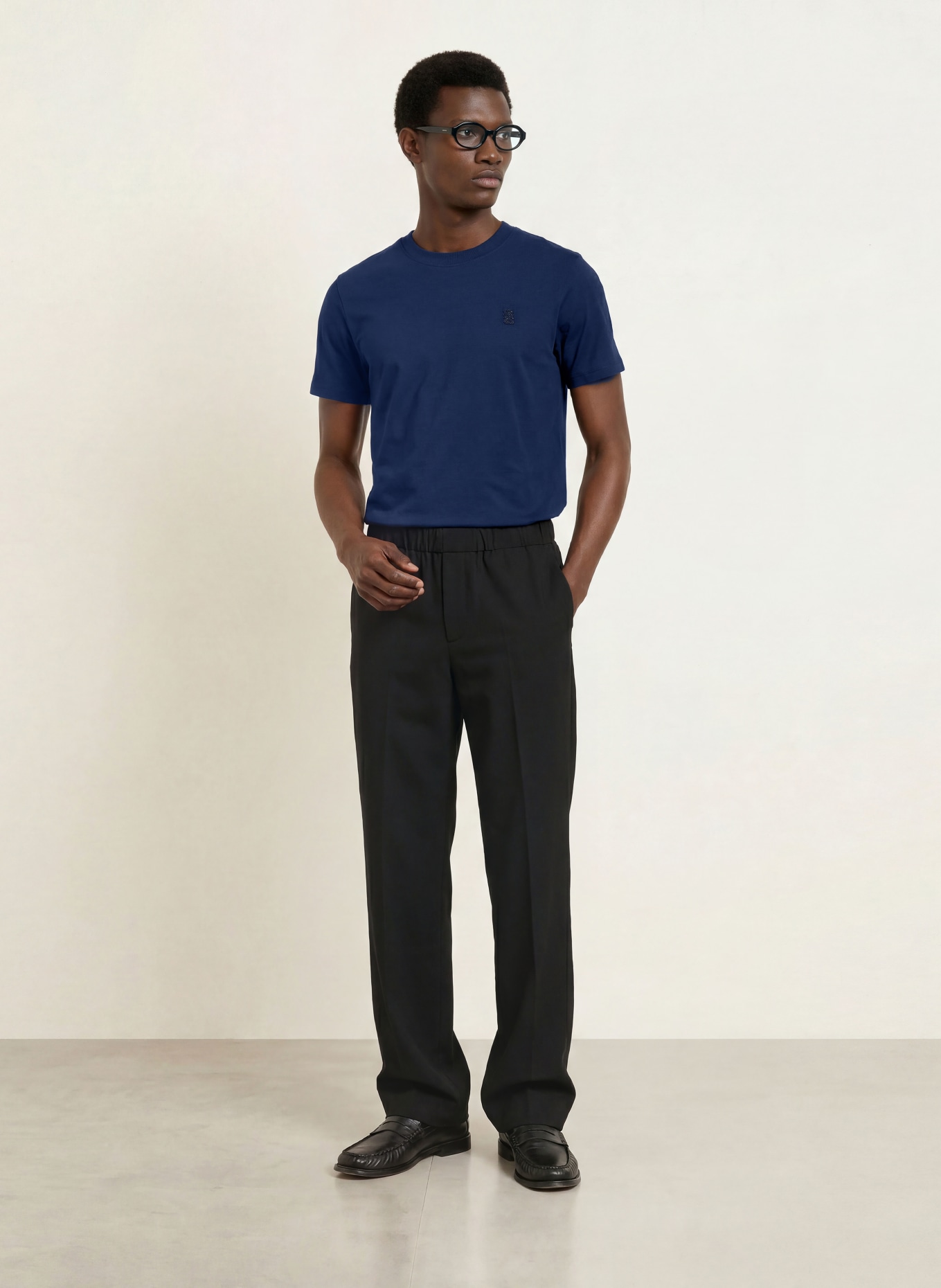 SANDRO T-Shirt: DUNKELBLAU
