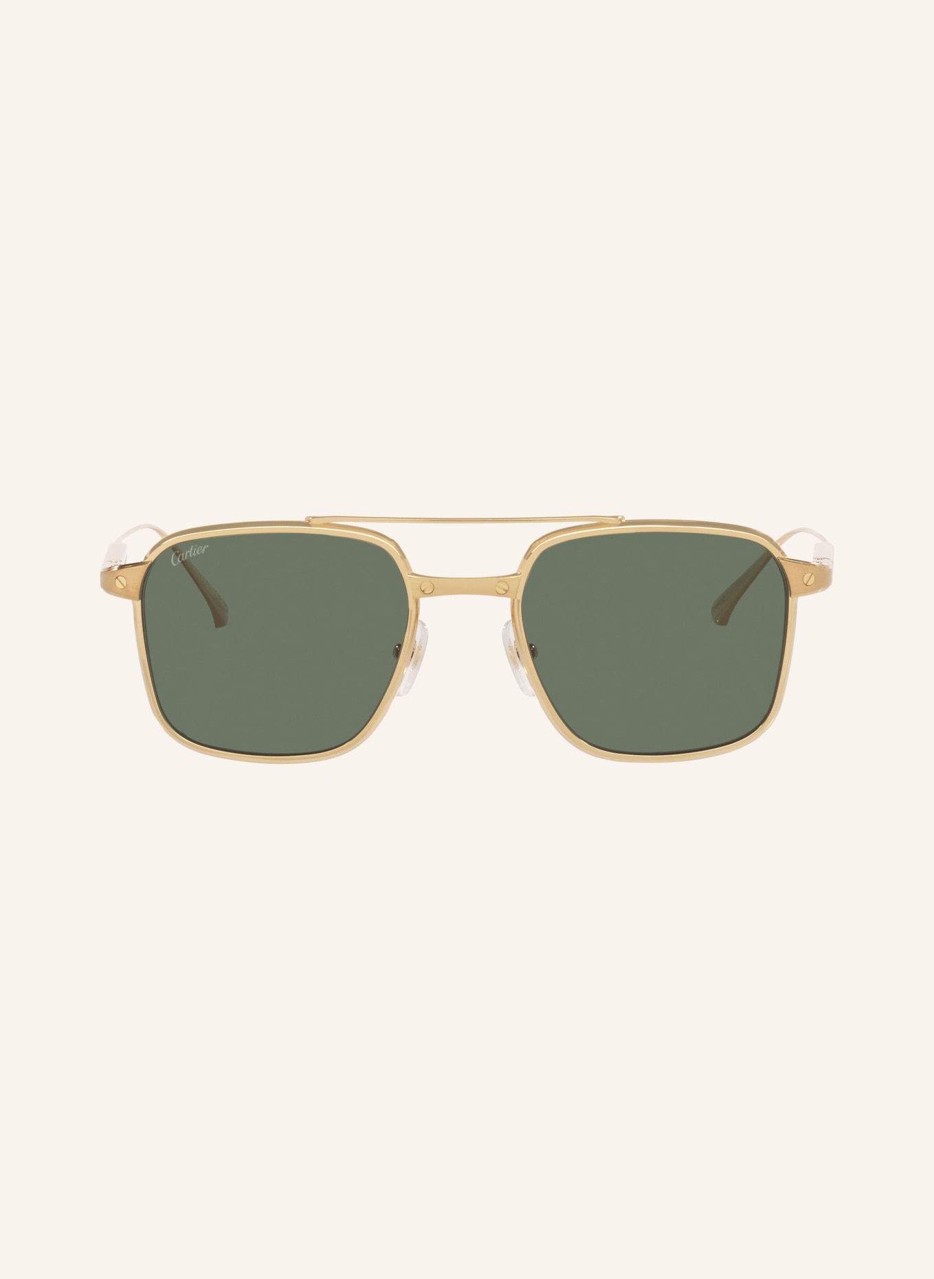 Cartier Sonnenbrille 6L001899: GOLD/ GRÜN POLARISIERT