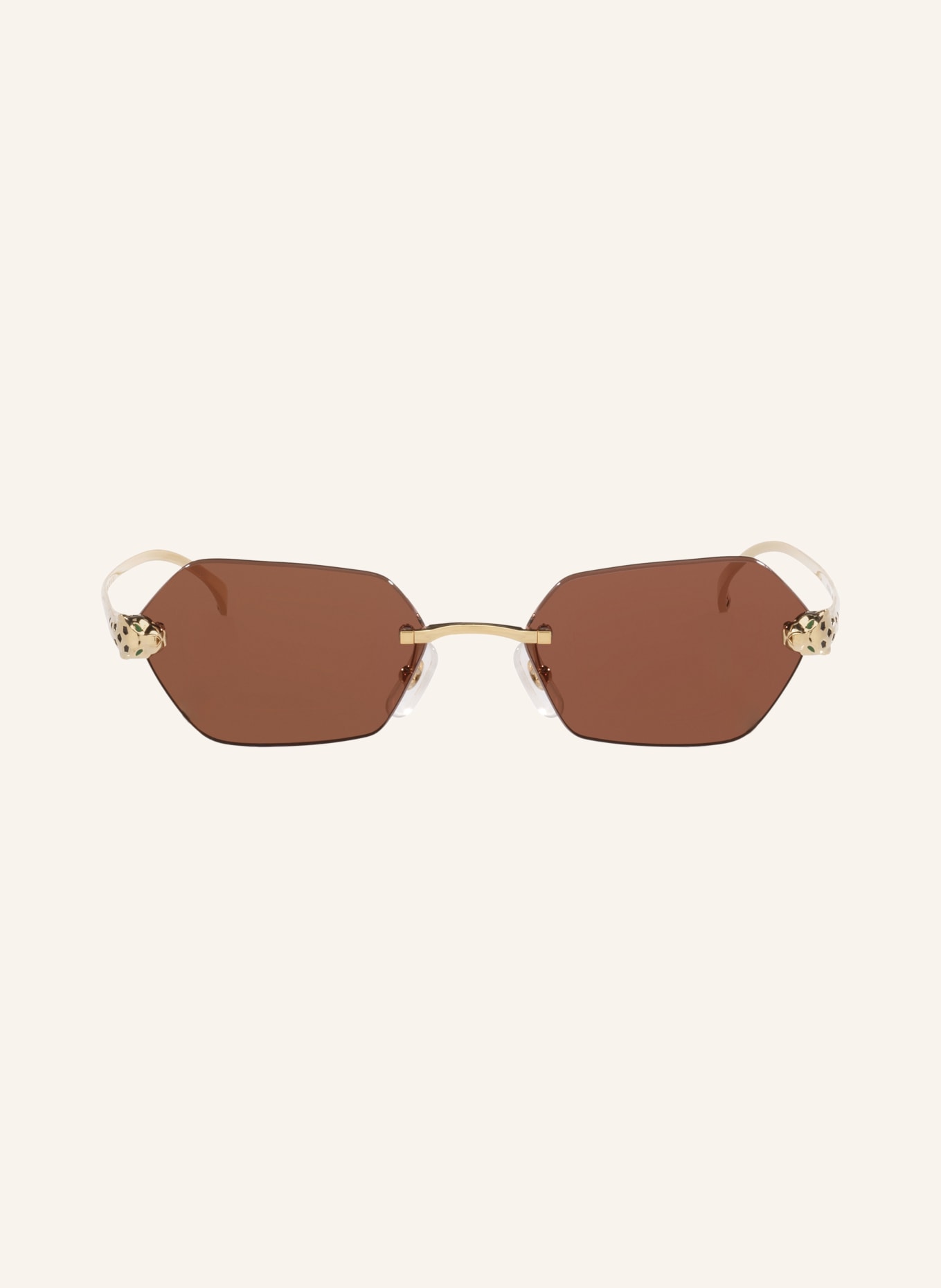 Cartier Sonnenbrille 6L001922: GOLD/ DUNKELBRAUN