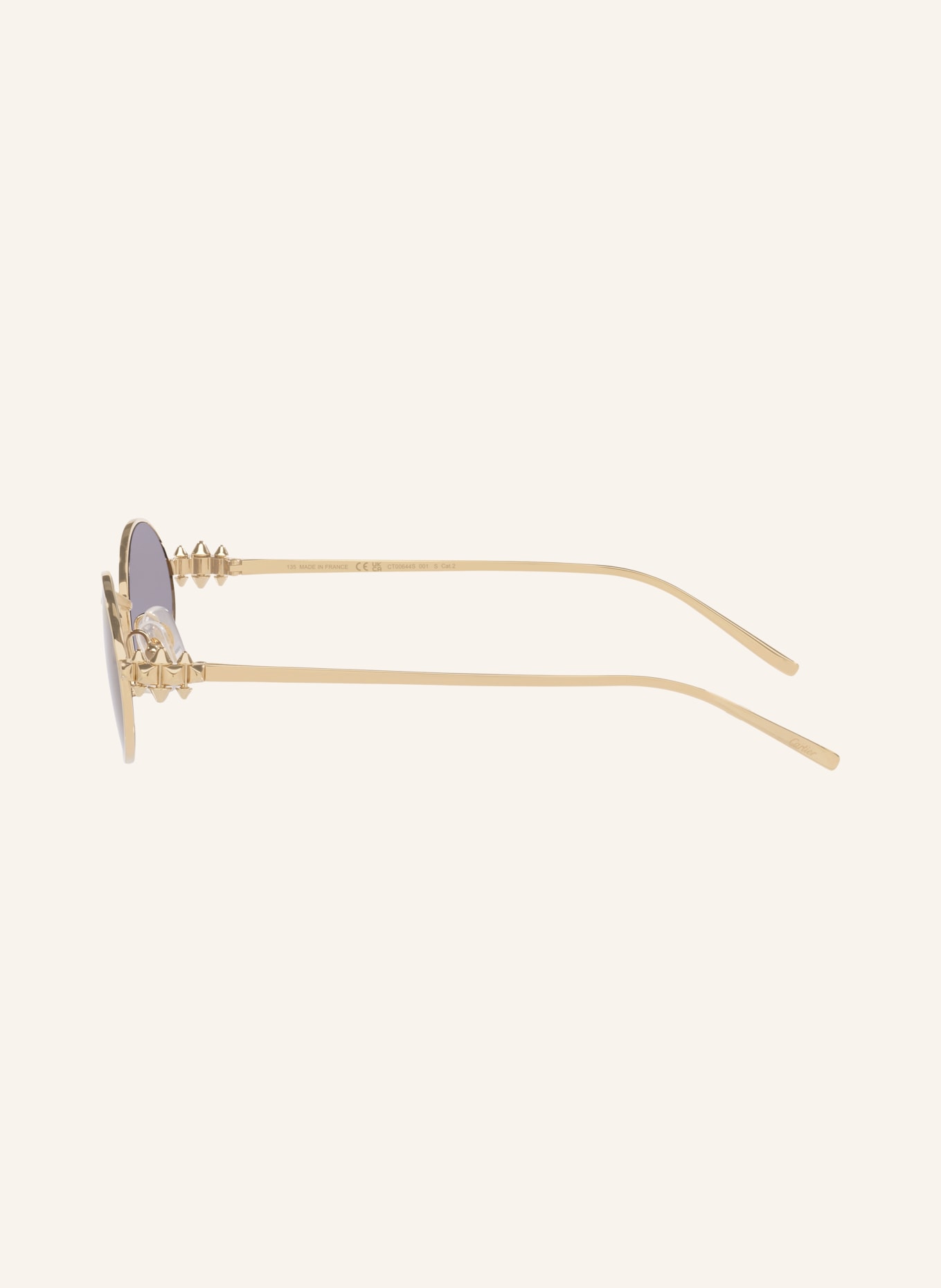 Cartier Sonnenbrille 6L001930: GOLD/ GRAU VERLAUF